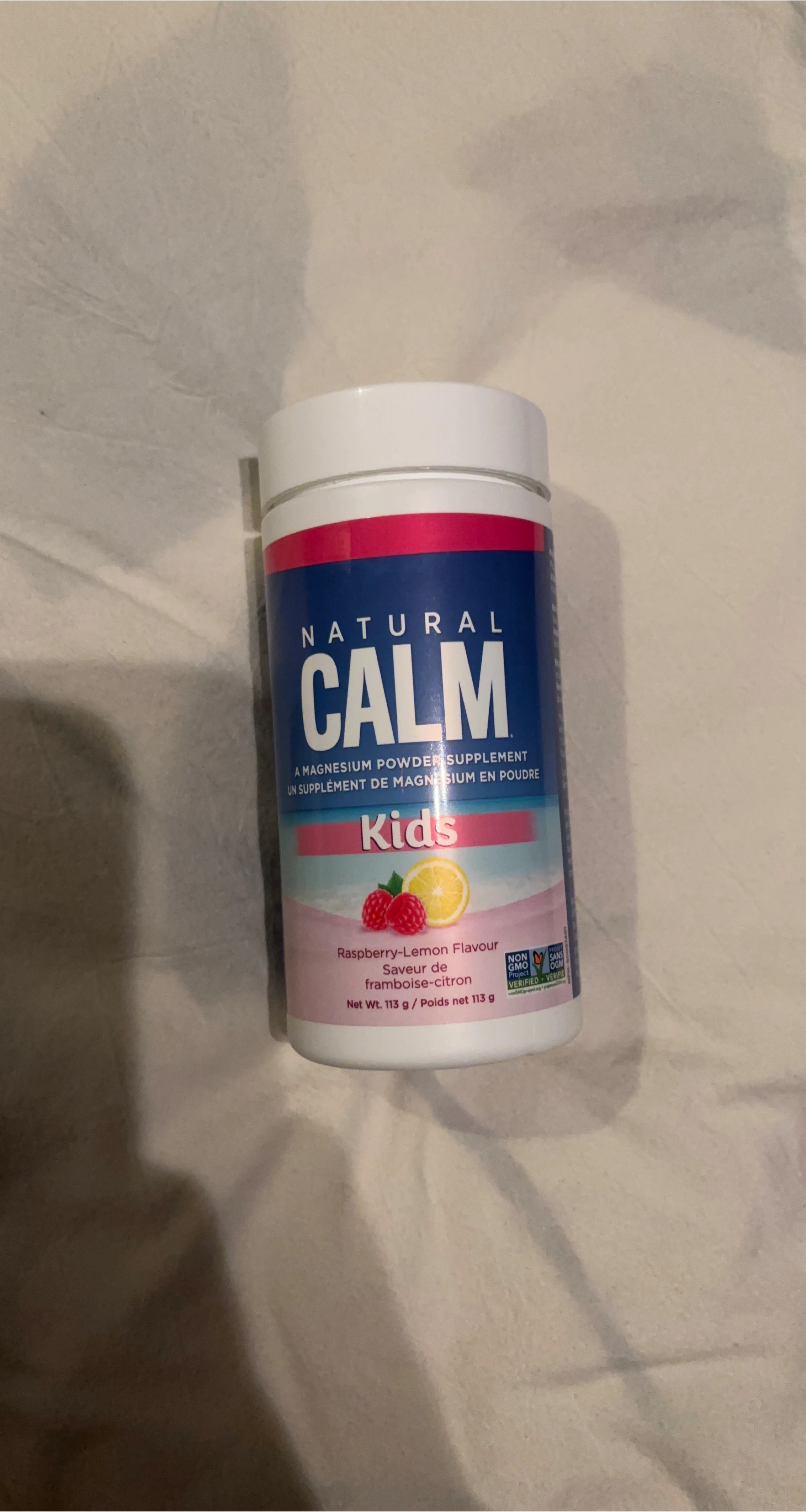 Natural Calm Kids Raspberry-Lemon Magnesium Supplement