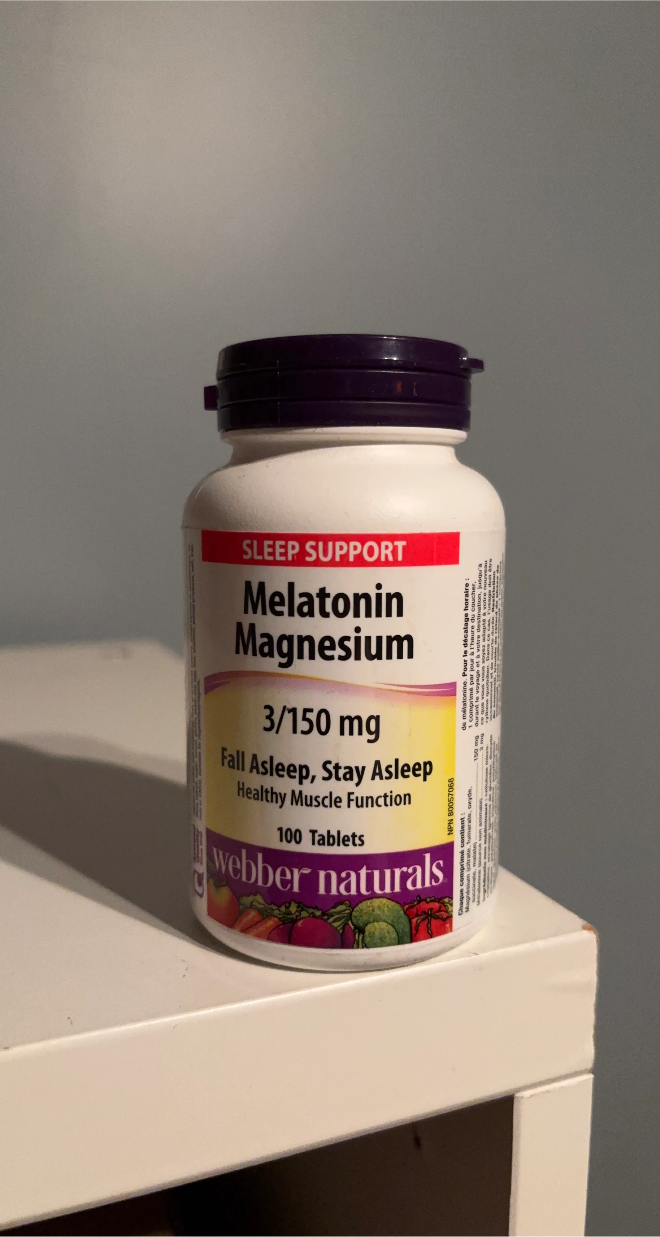 Webber Naturals Melatonin Magnesium 3/150mg