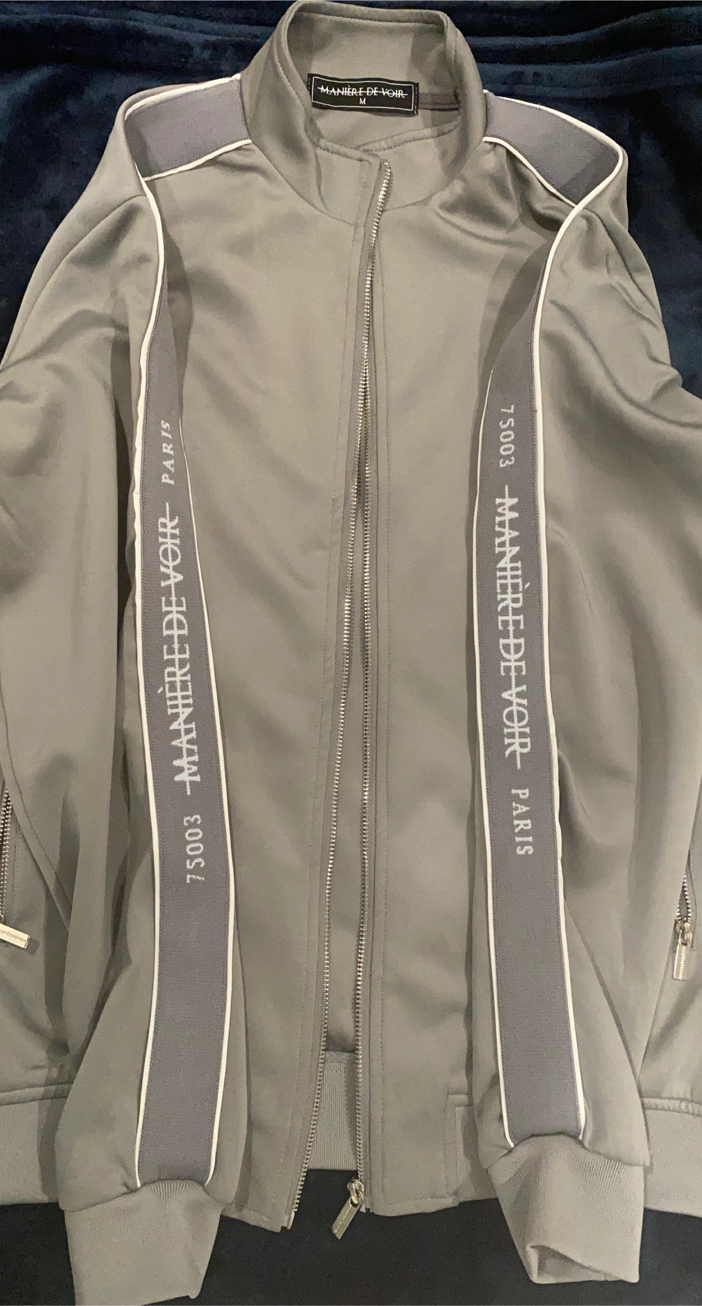 Maniere De Voir Grey Jacket - Size M