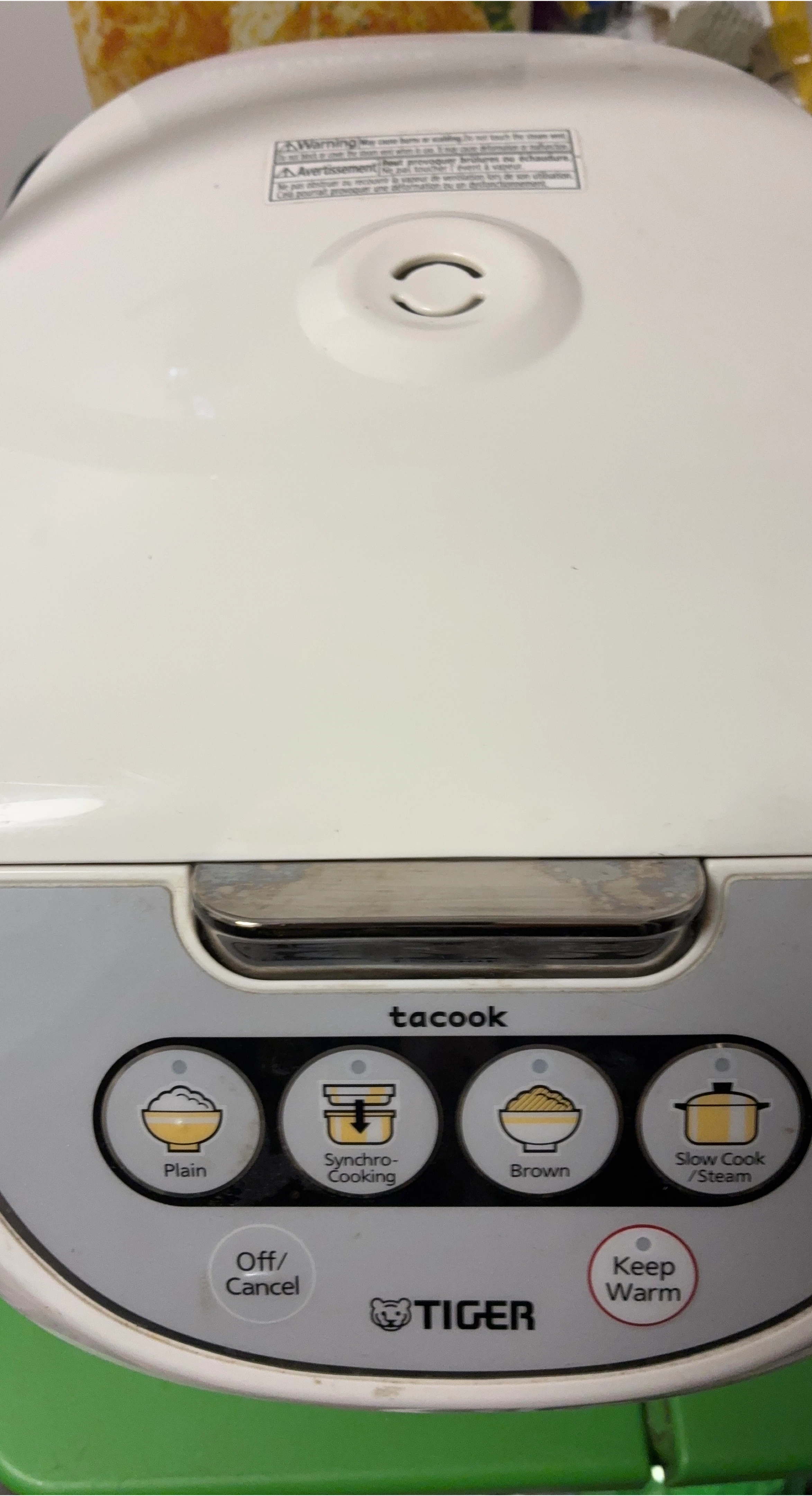 Tiger Tacook JBV-A10U Rice Cooker