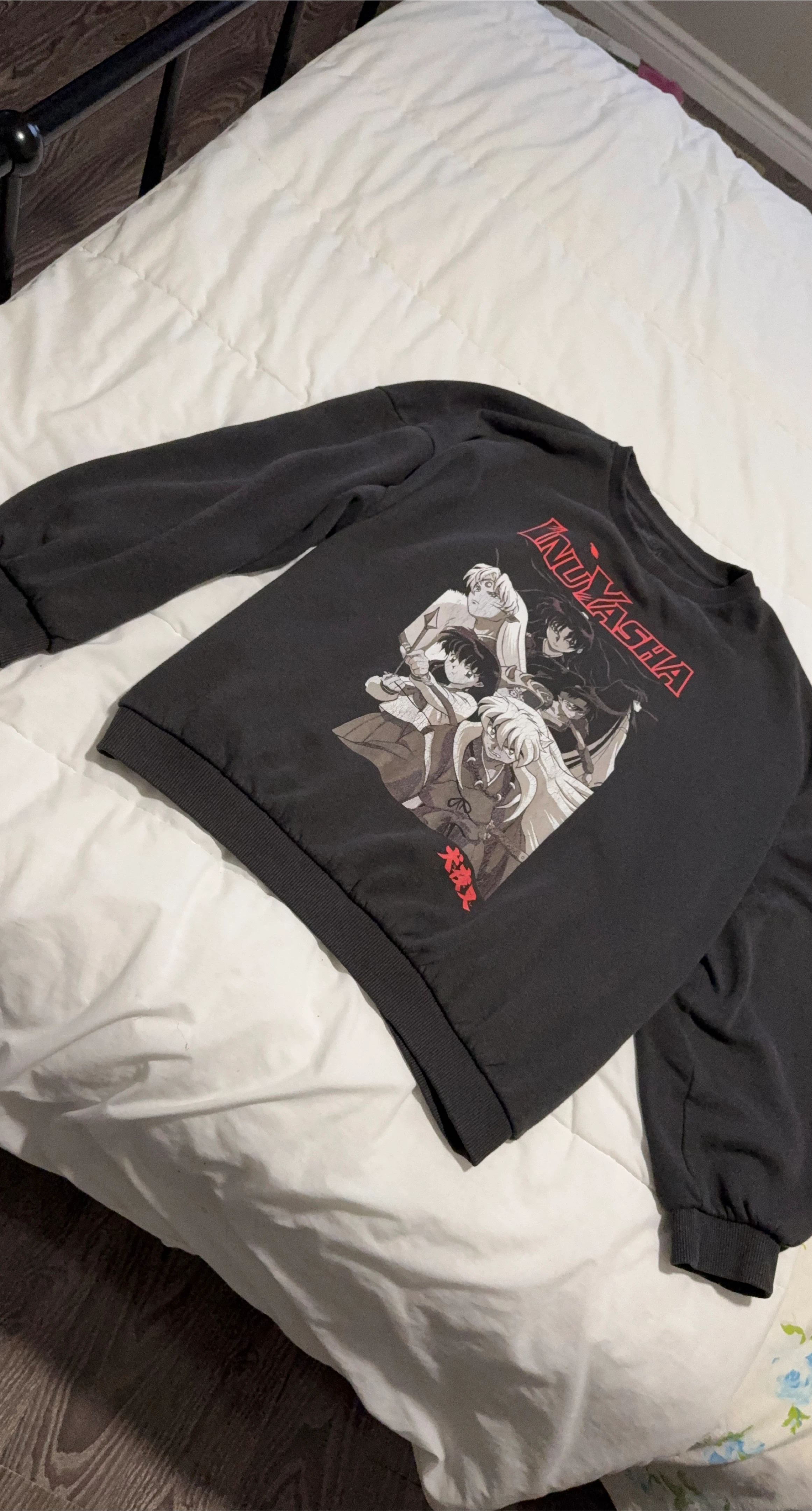 Inuyasha Black Crewneck Sweater
