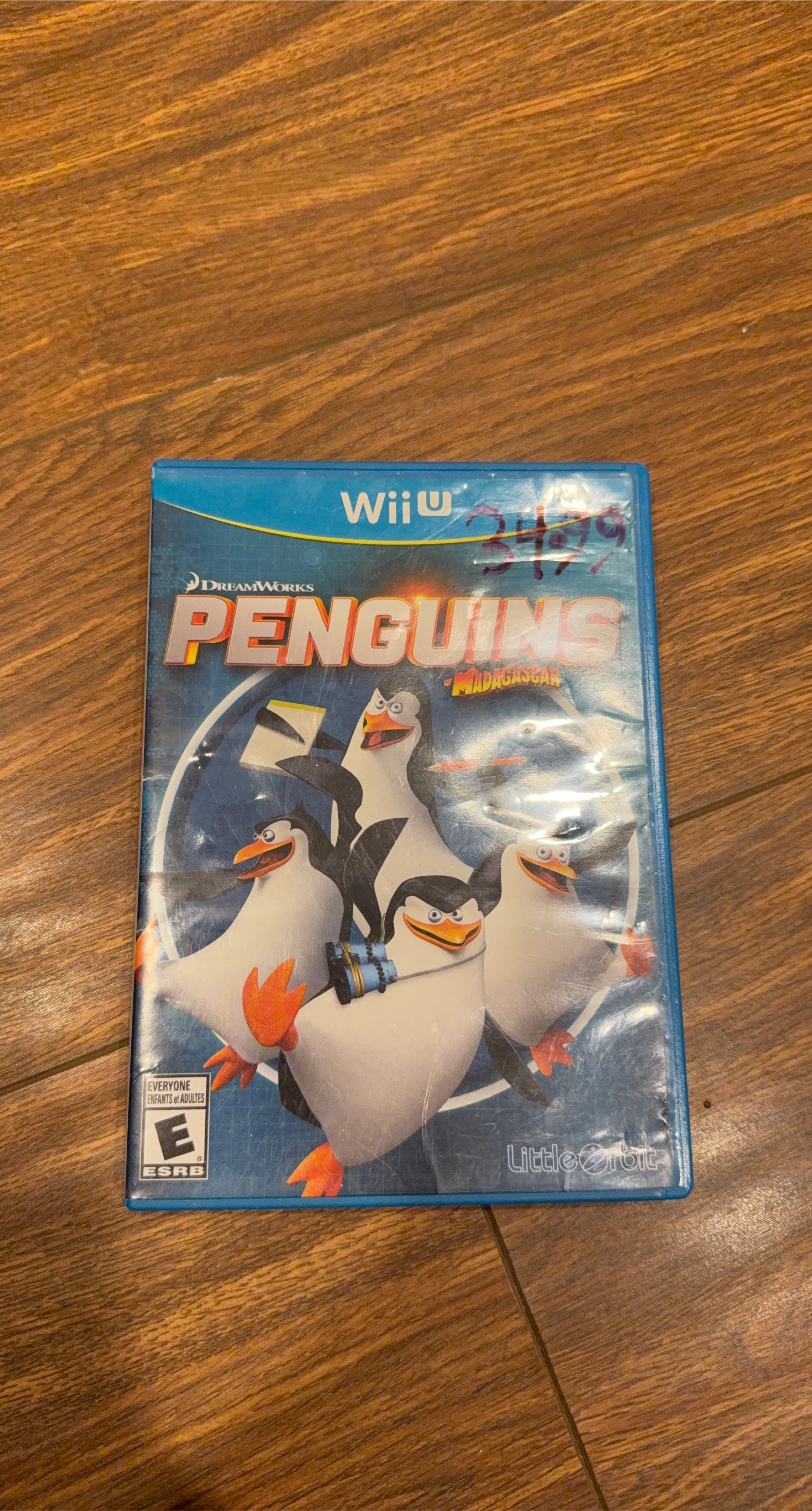 Dreamworks Penguins of Madagascar Wii U Game