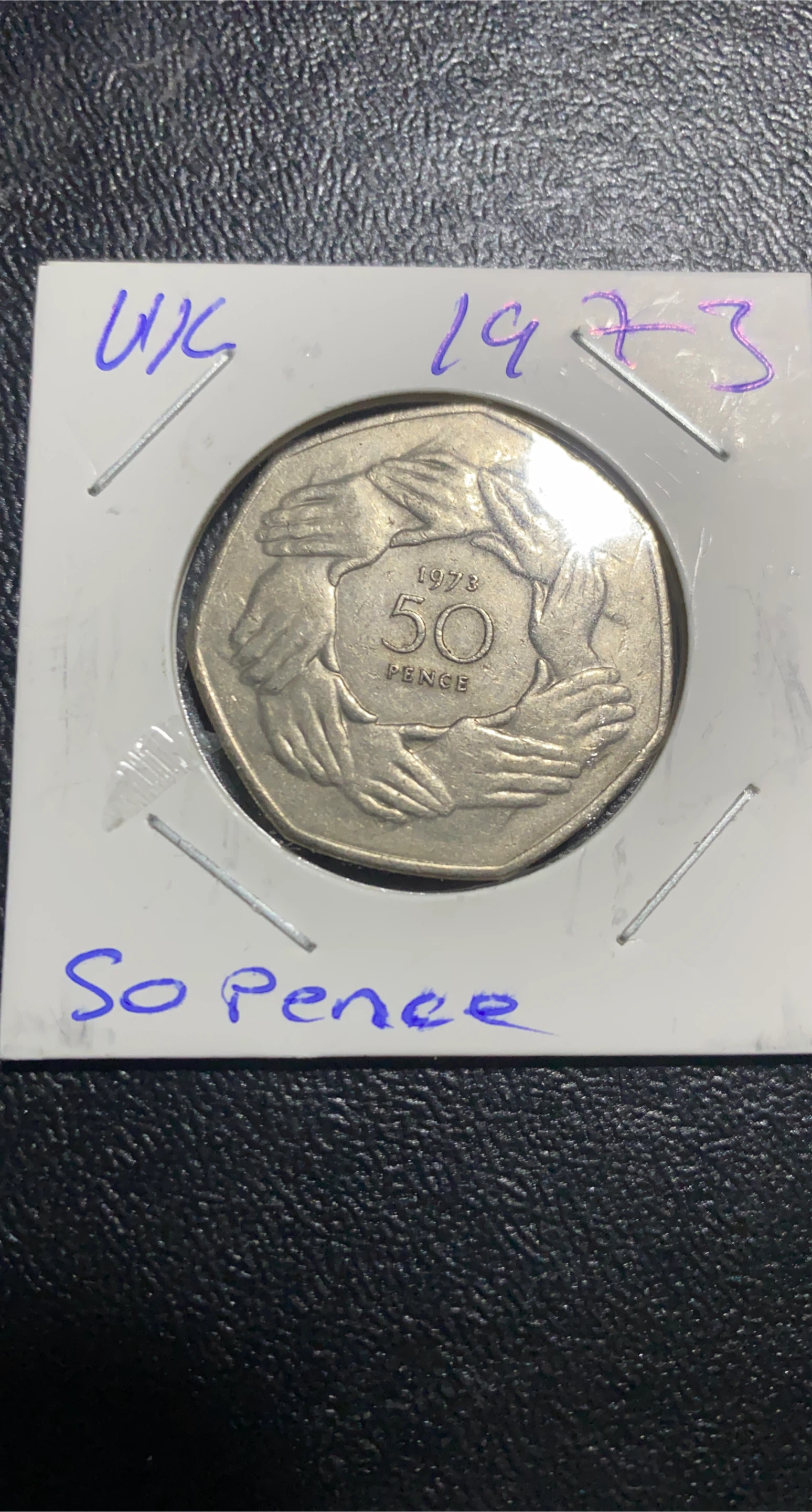 UK 1973 Fifty Pence Coin
