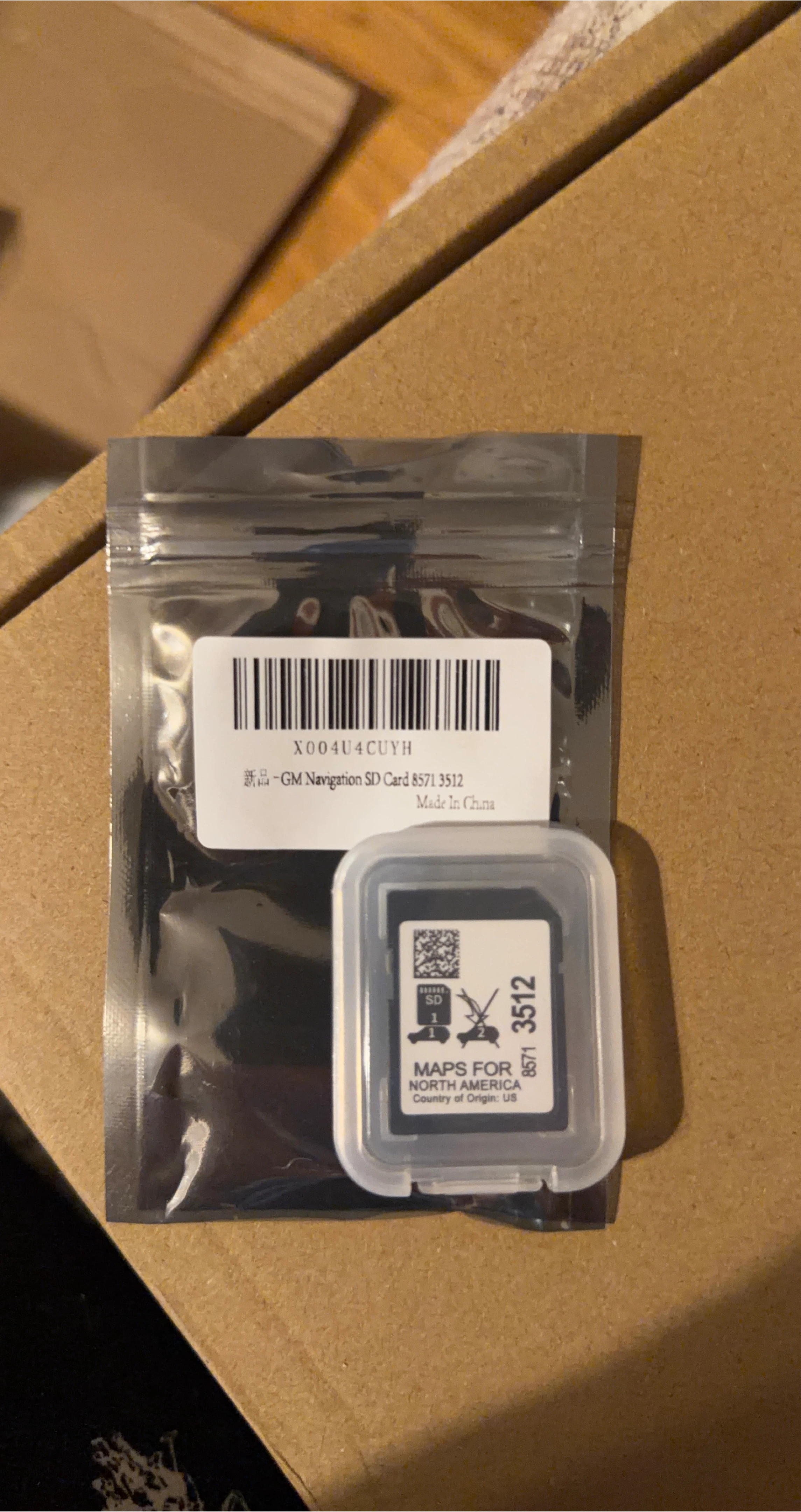 GM Navigation SD Card 8571 3512 - New