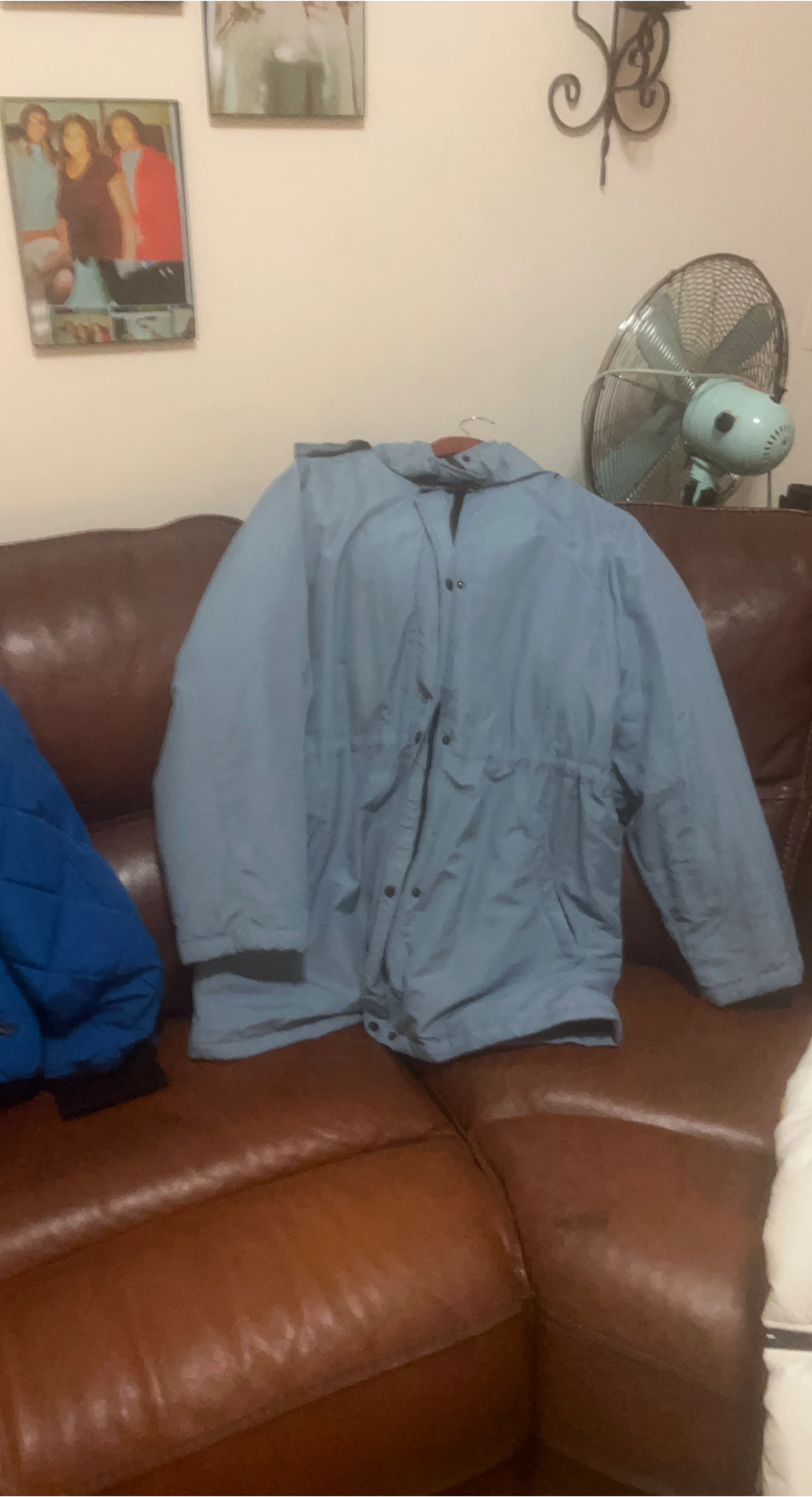 Light Blue Hooded Jacket