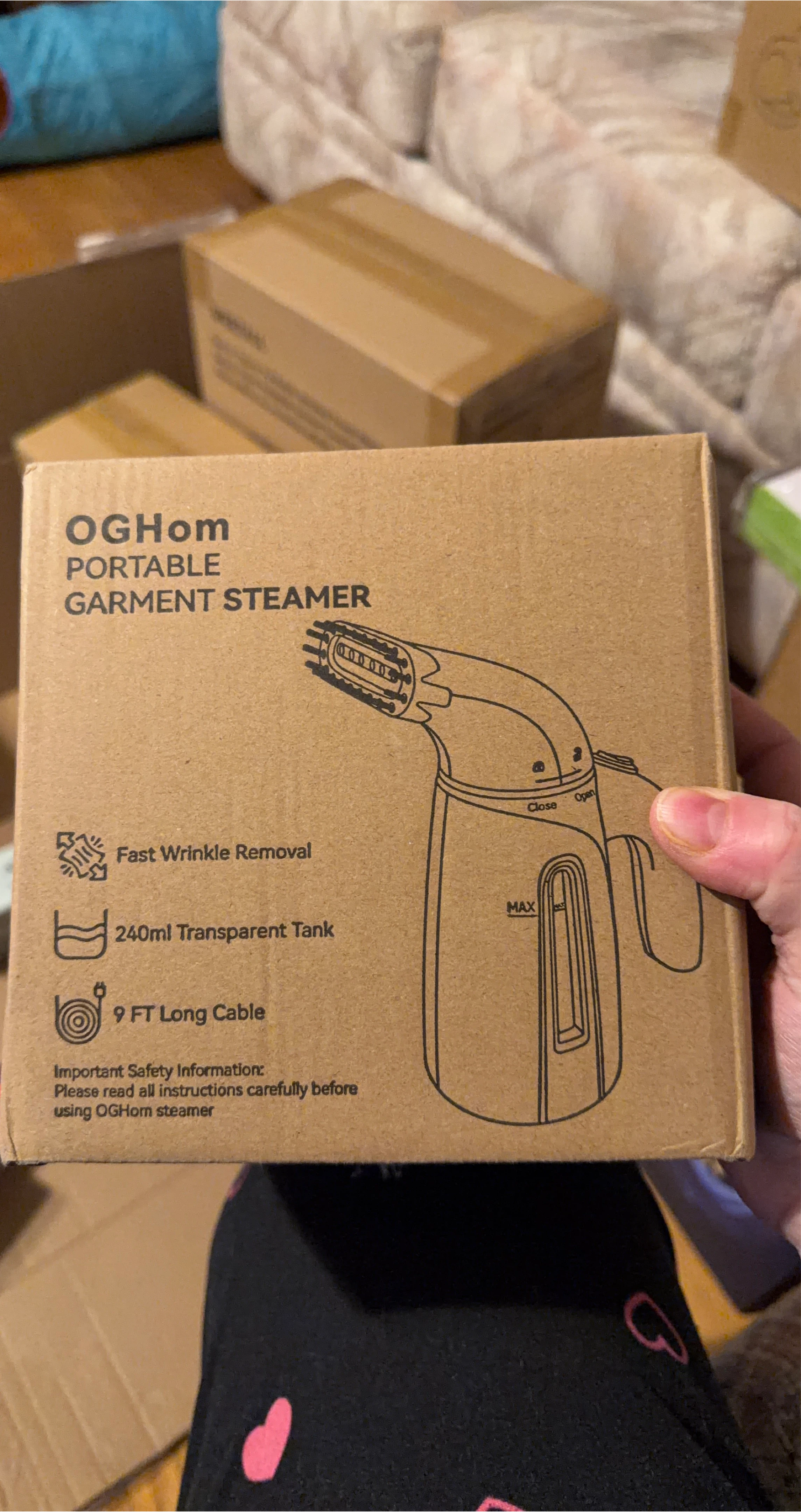 OGHom Portable Garment Steamer - New in Box!