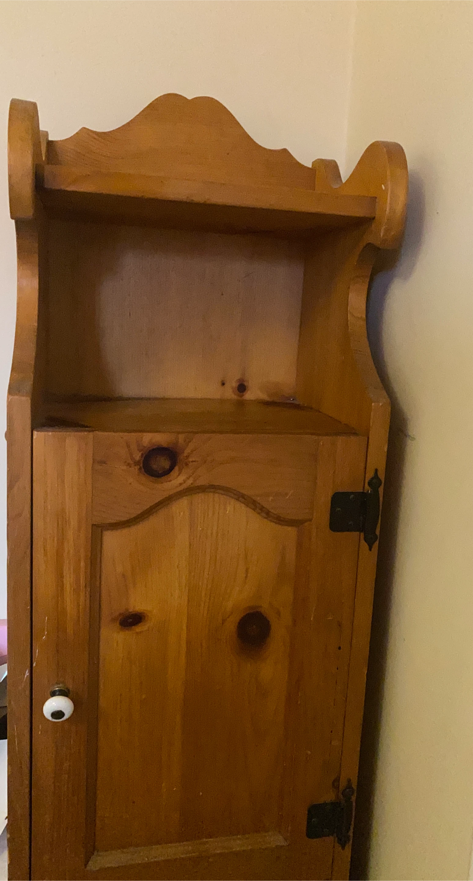 Wooden Cabinet with Door and Shelf