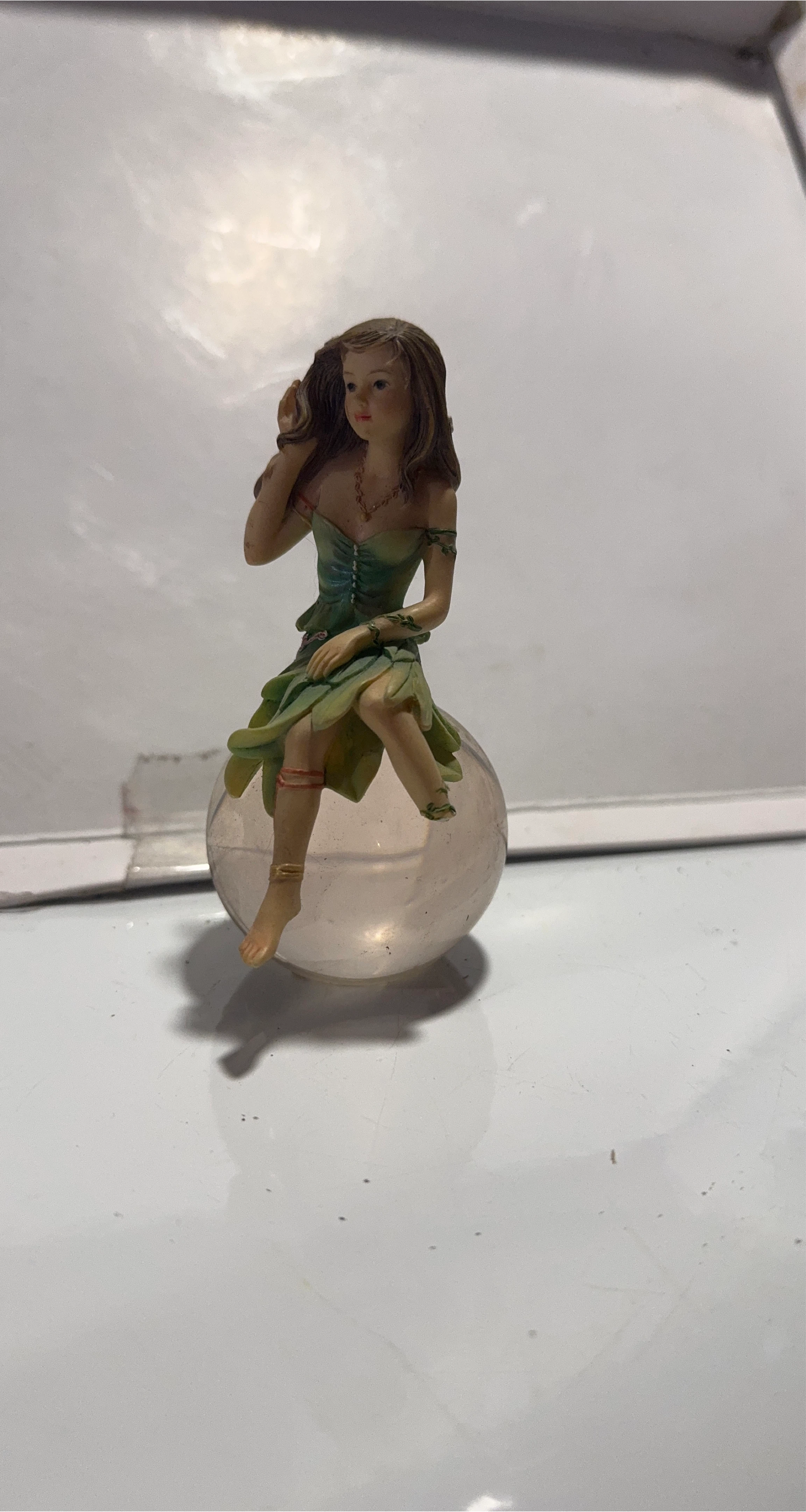 Fairy Figurine on Crystal Ball