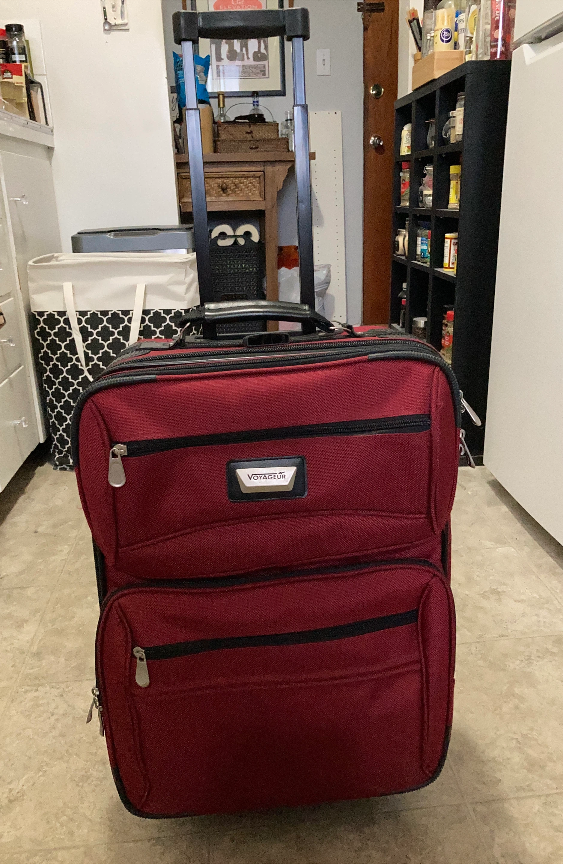 Voyageur Red Carry-On Suitcase