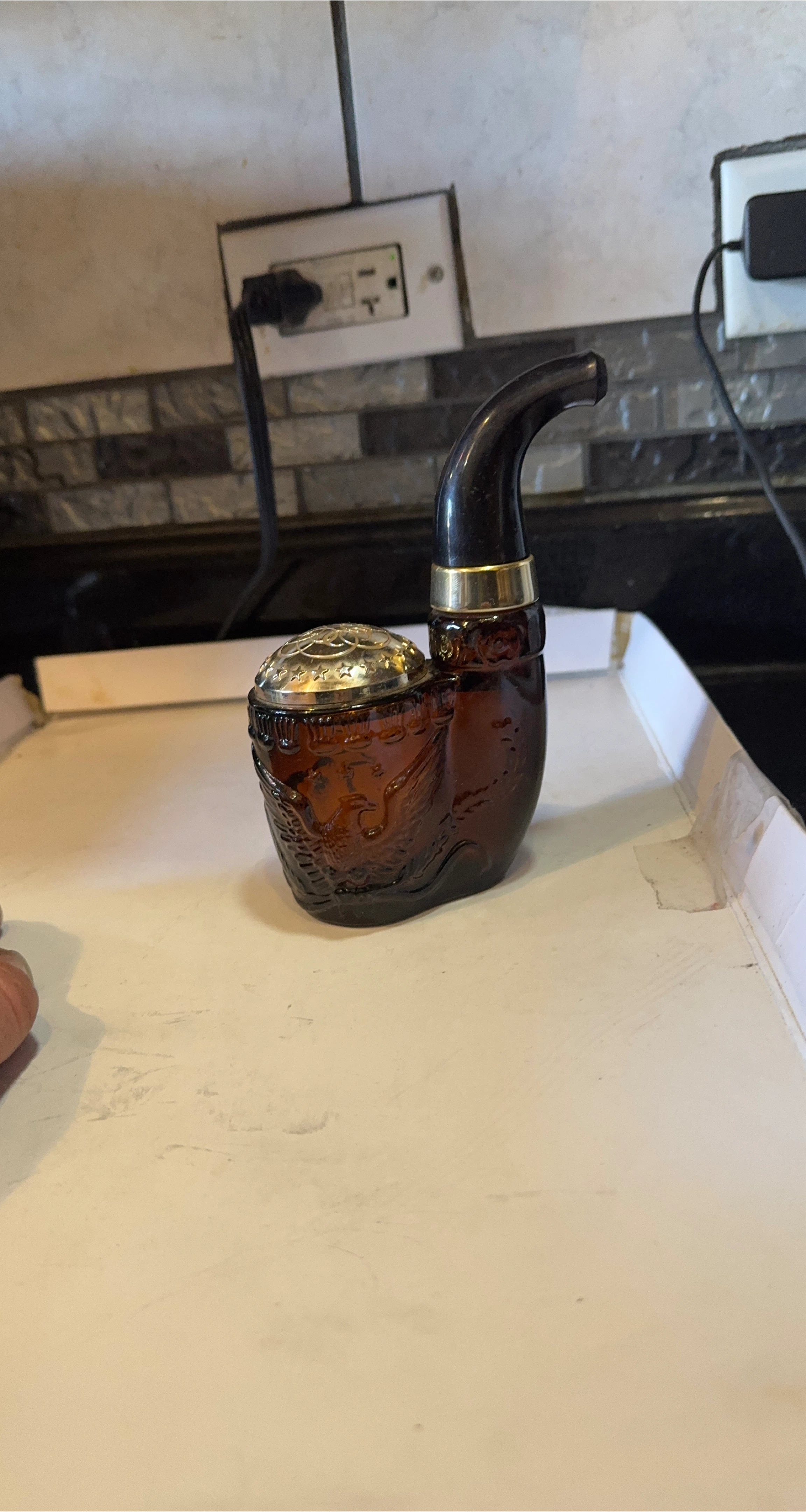 Vintage full Avon cologne, Eagle pipe