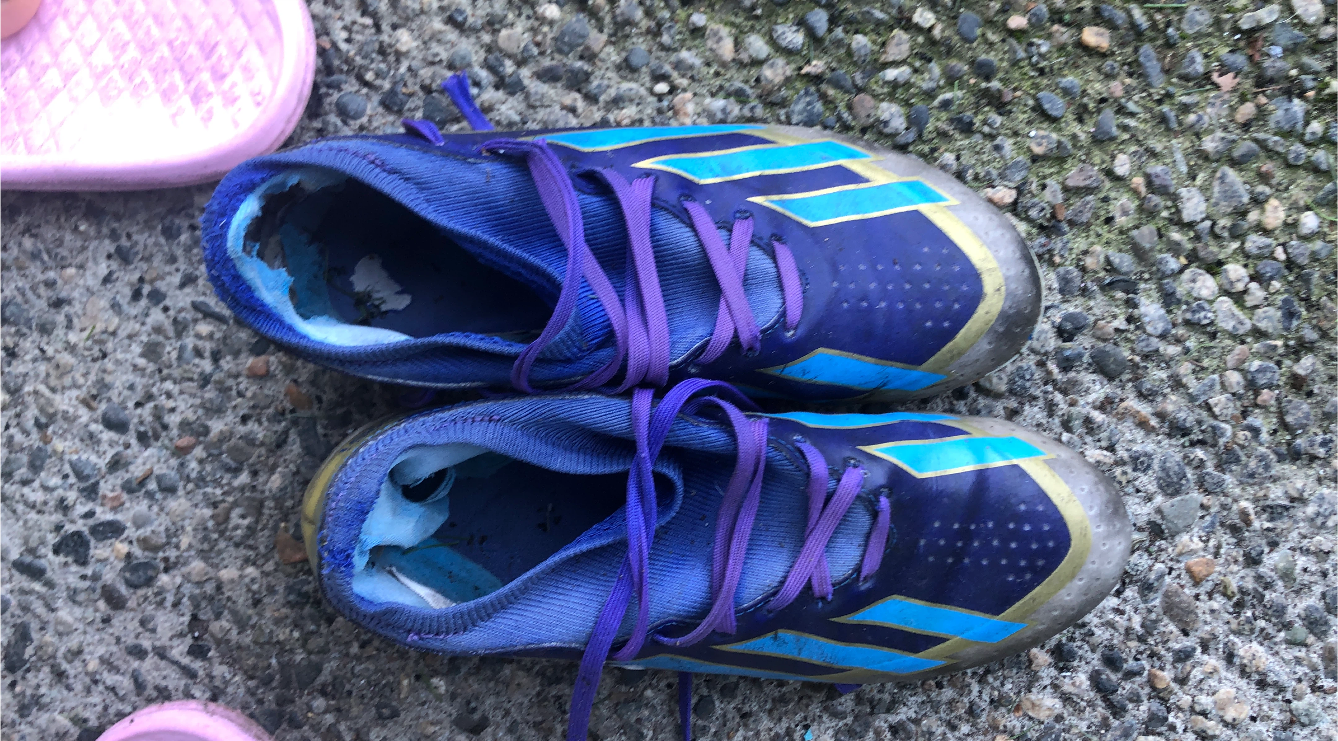 Adidas Blue & Purple Soccer Cleats