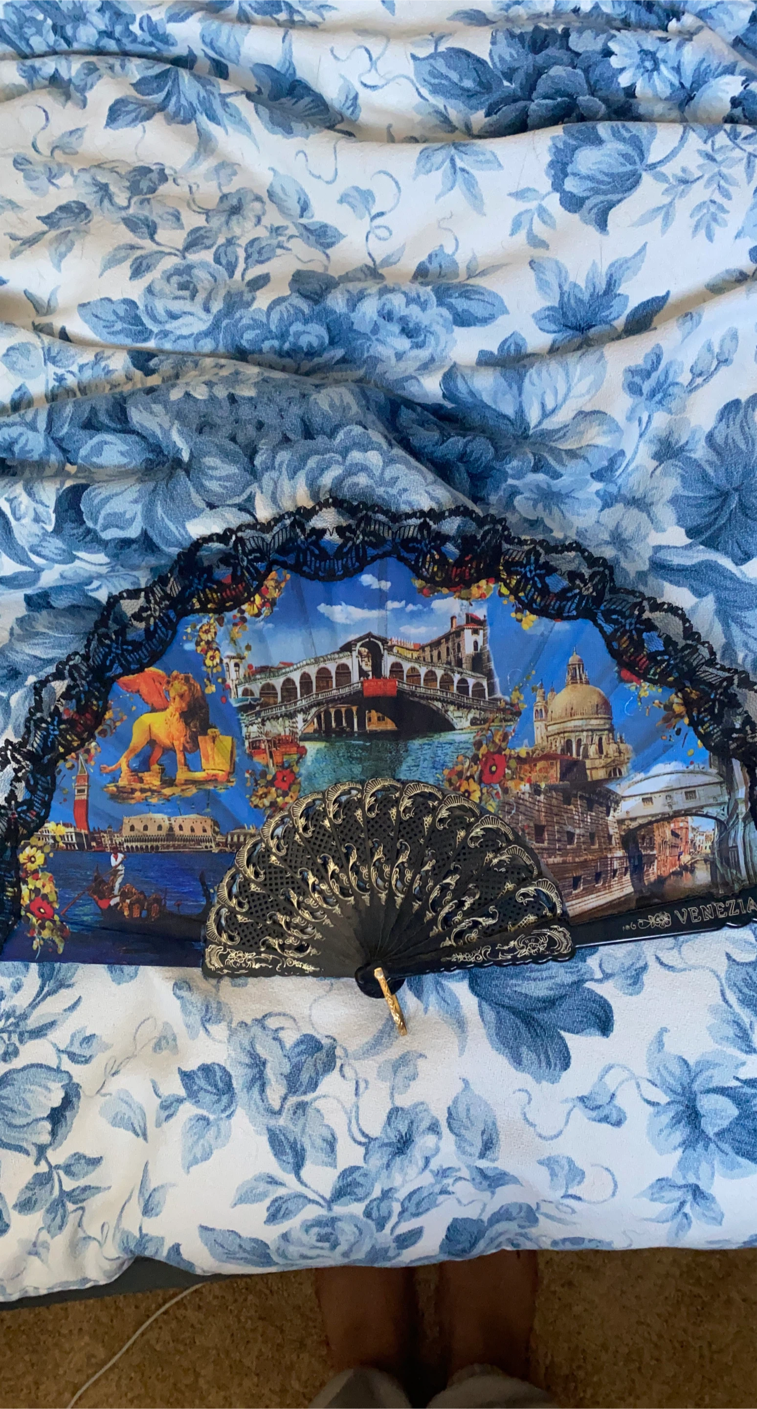 Venice Scene Hand Fan