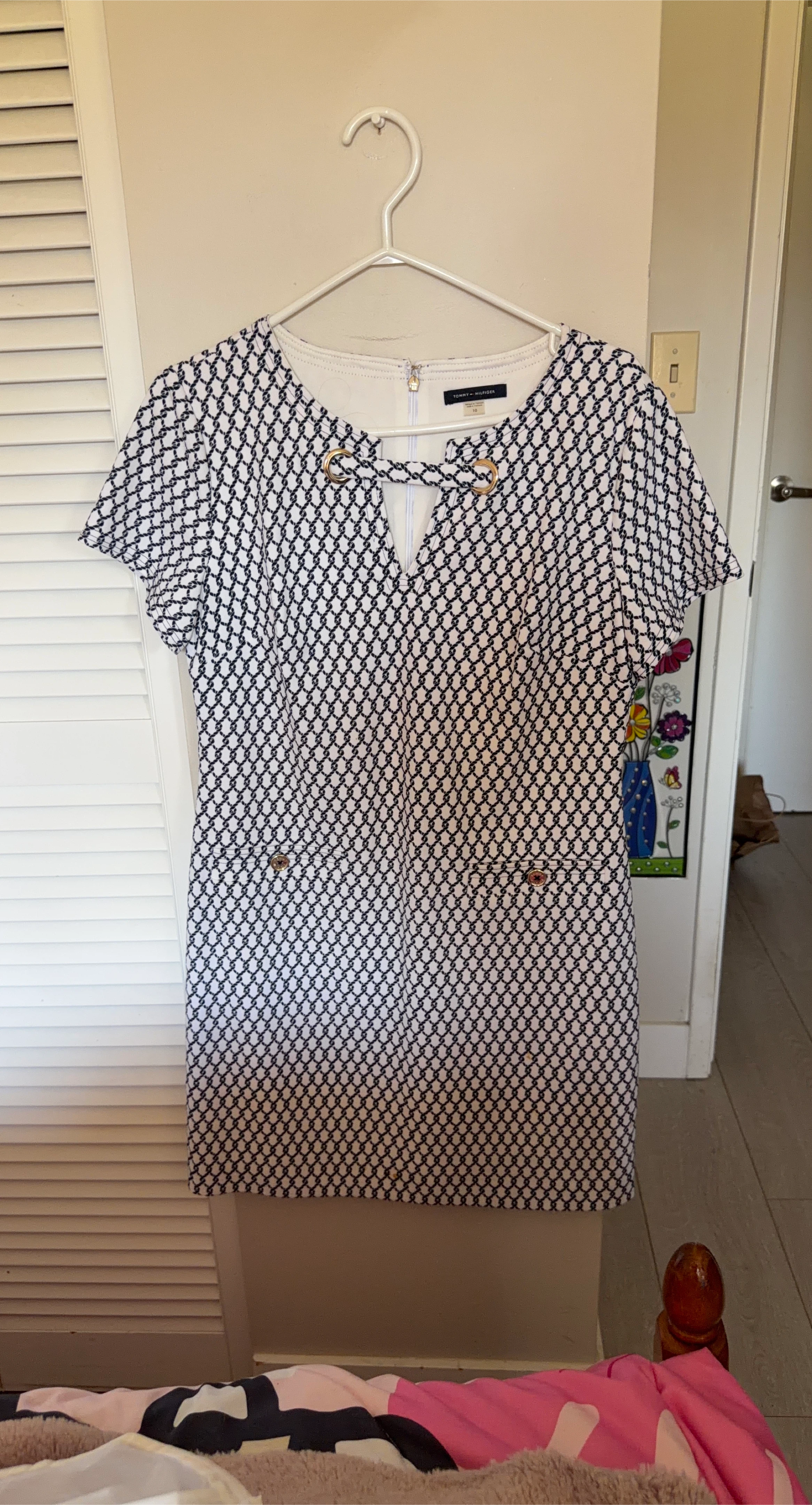 Tommy Hilfiger Black & White Dress - Size 10