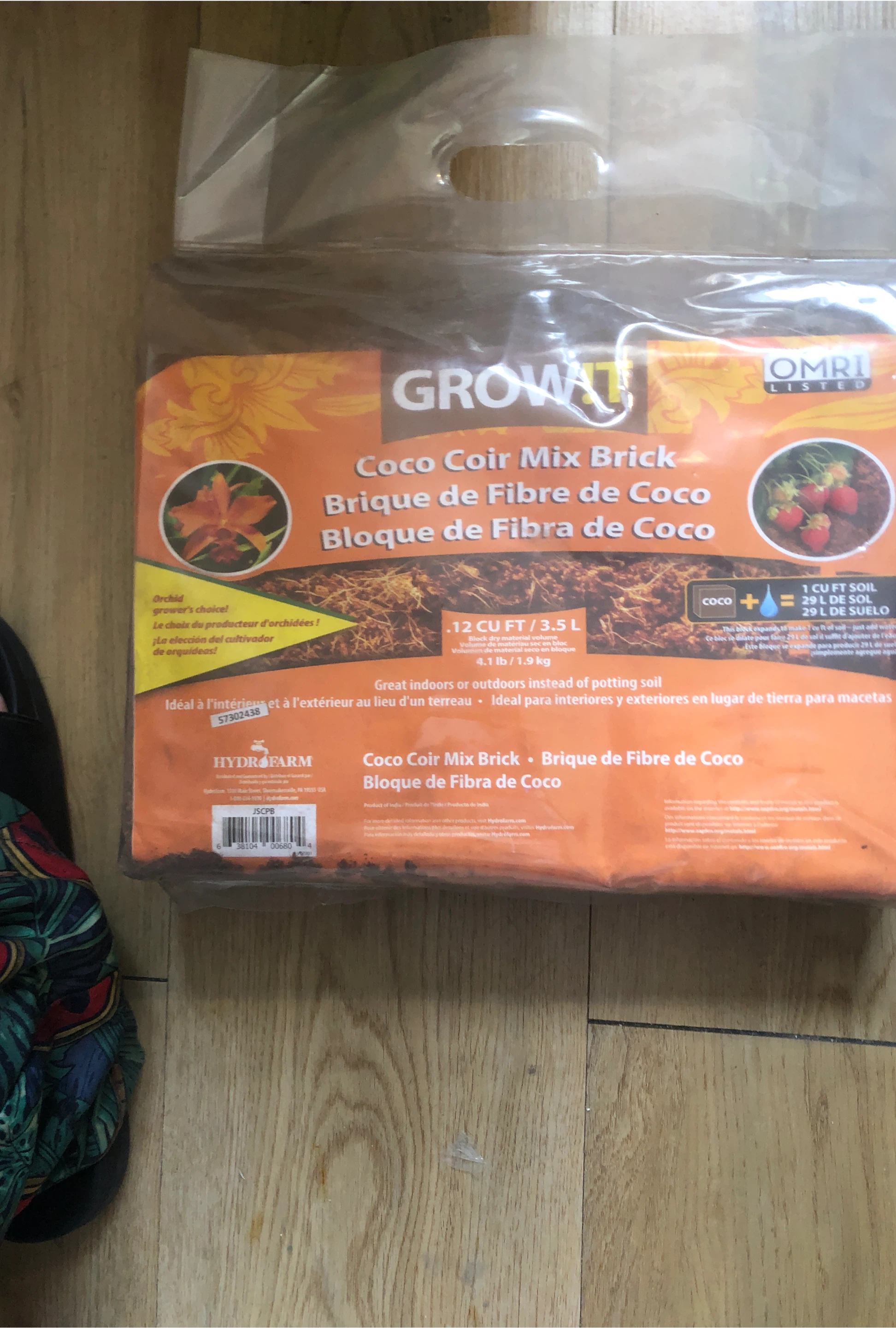 Grow!t Coco Coir Mix Brick 3.5L