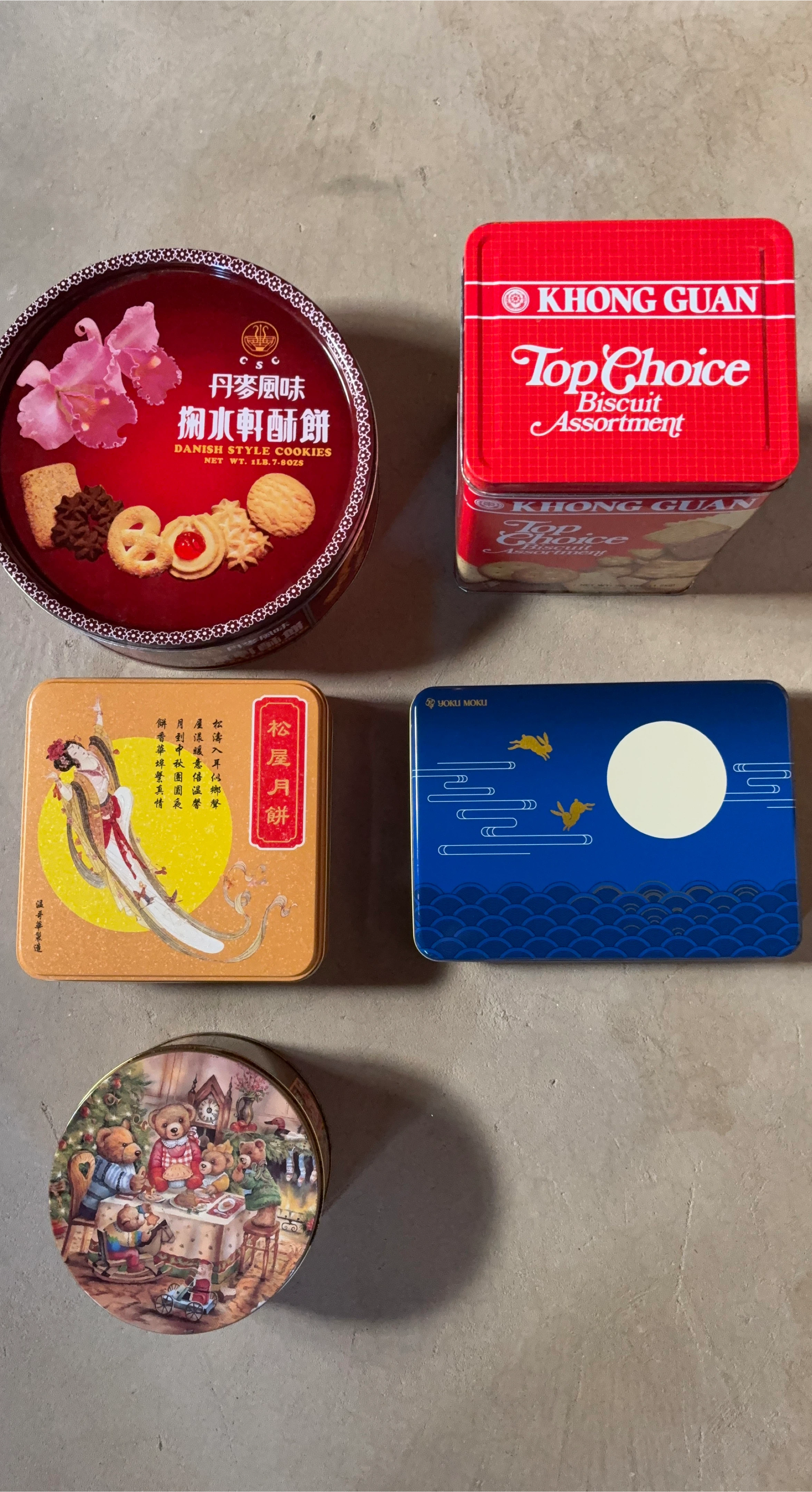 Assorted Biscuit Tins