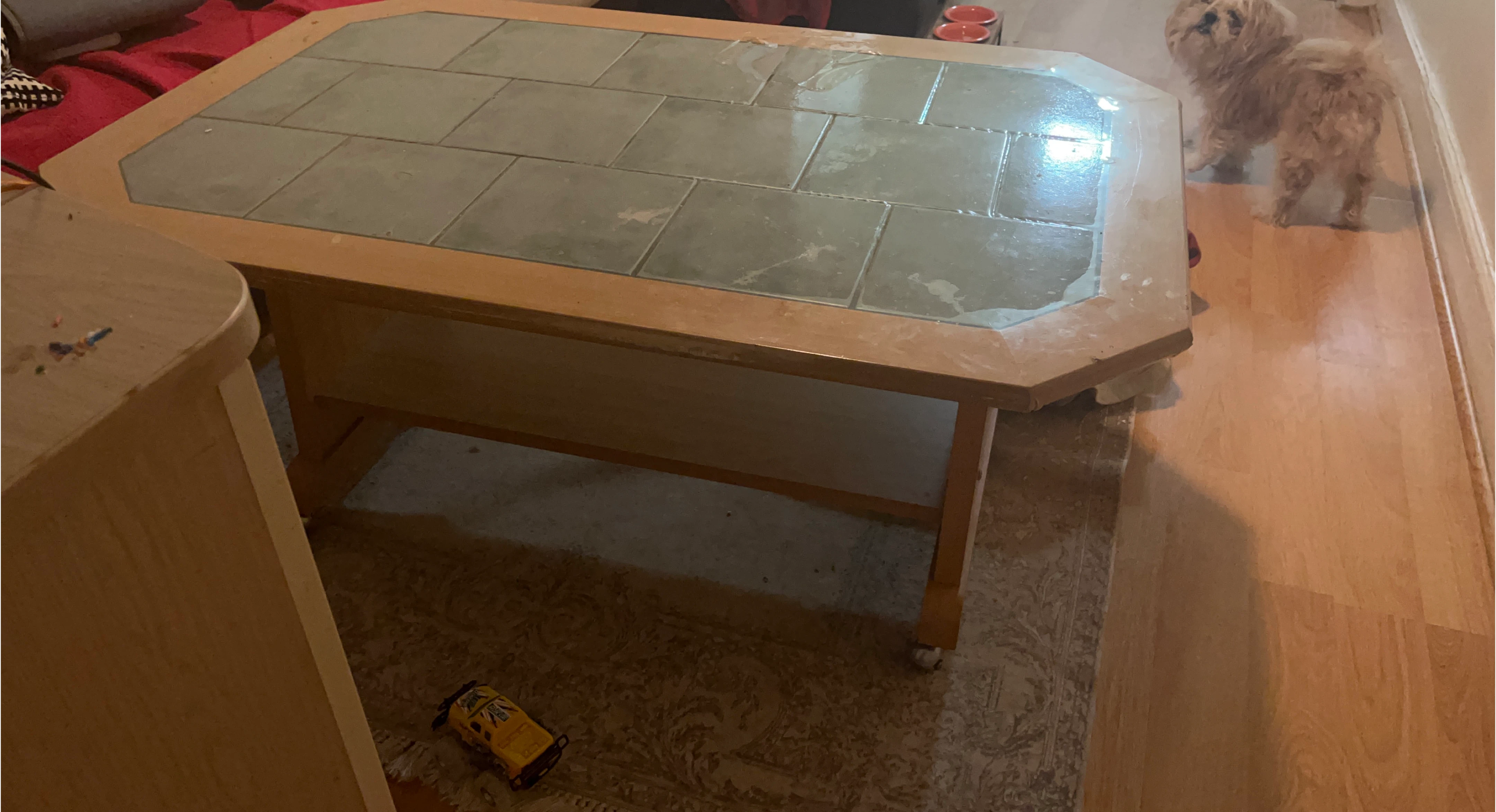 Tile Top and Wood coffee Table