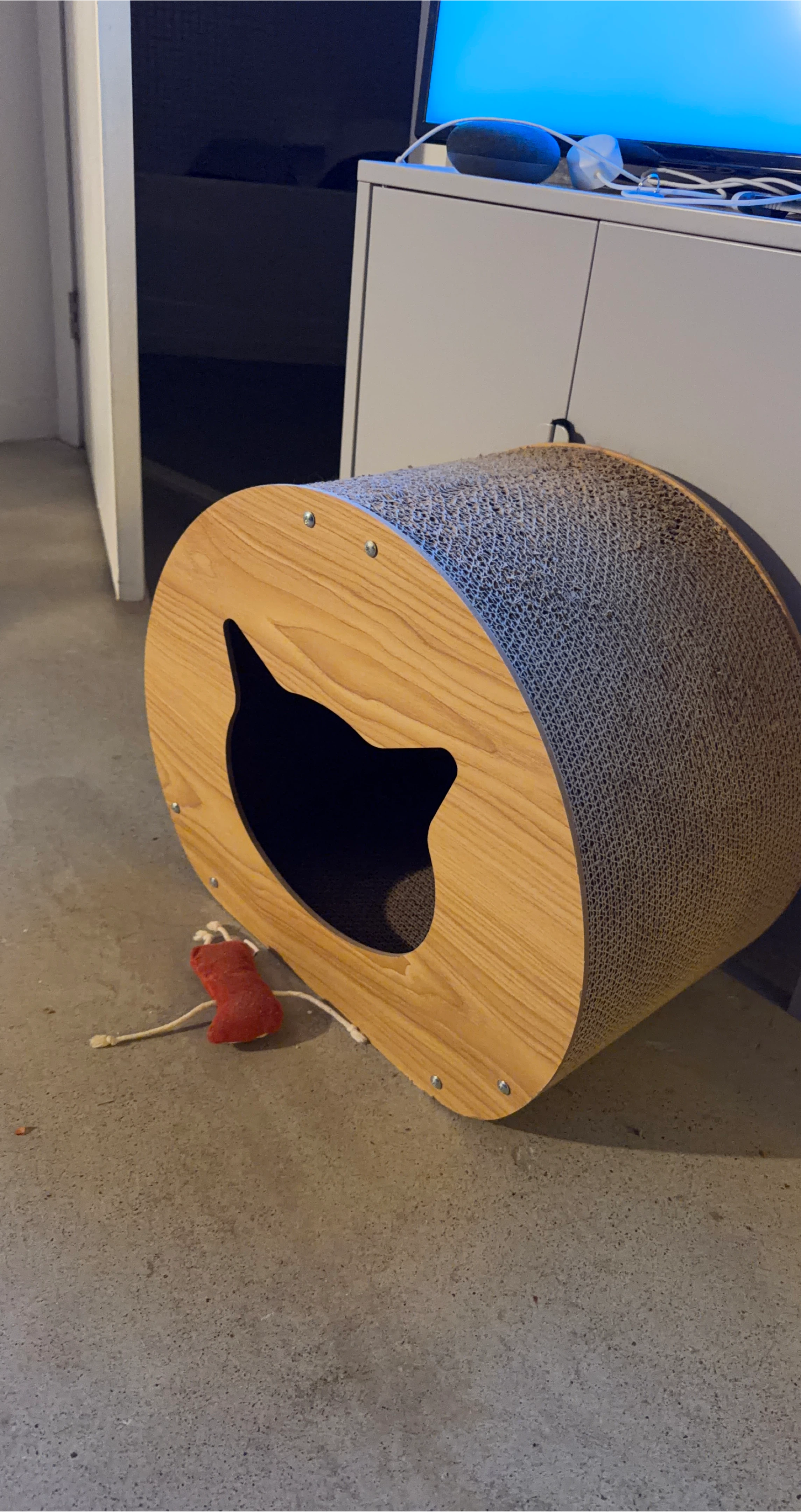 Cat Tunnel Bed with Scratcher 🥕