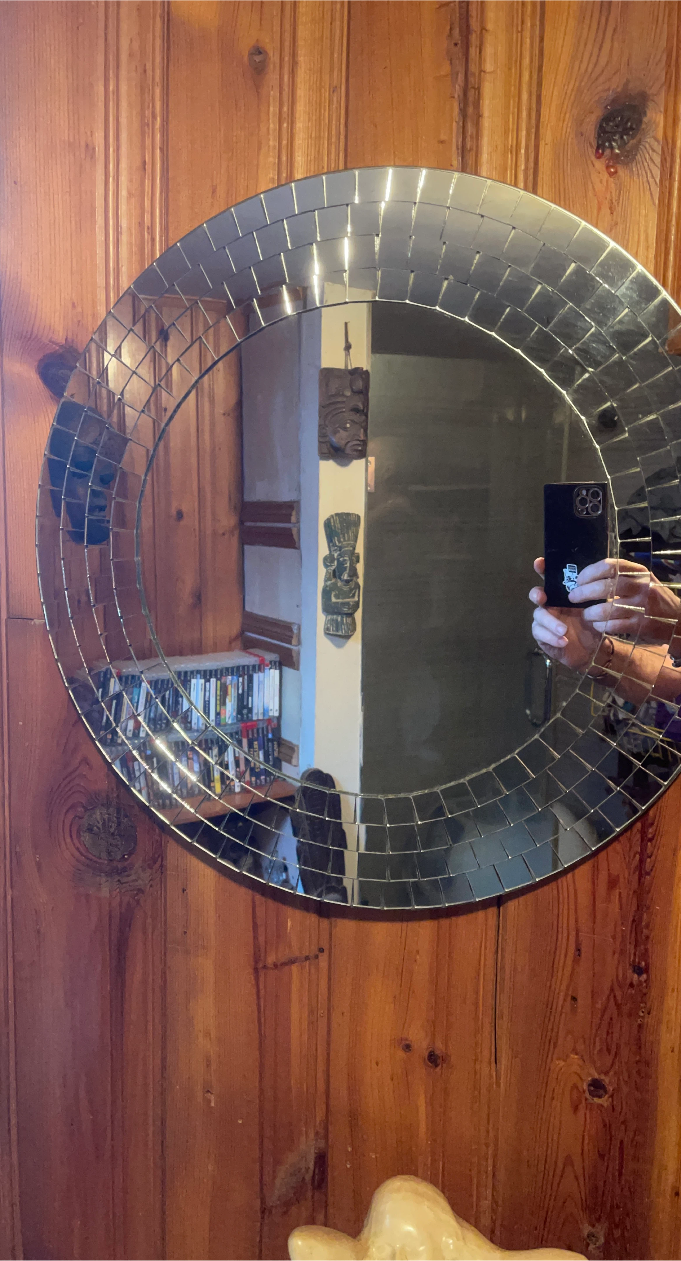 Mosaic Tile Round Wall Mirror