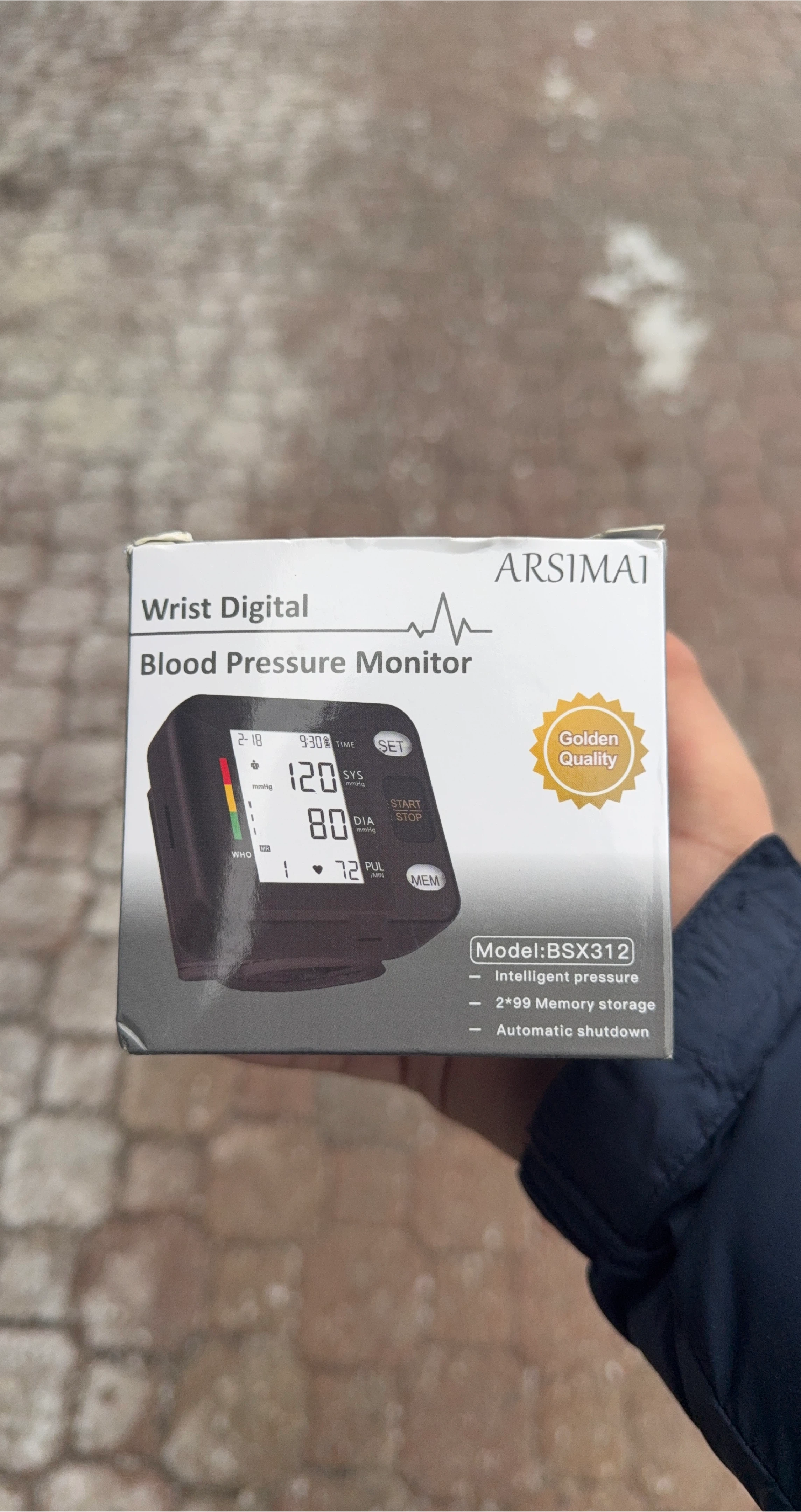 ARSIMAI Wrist Digital Blood Pressure Monitor