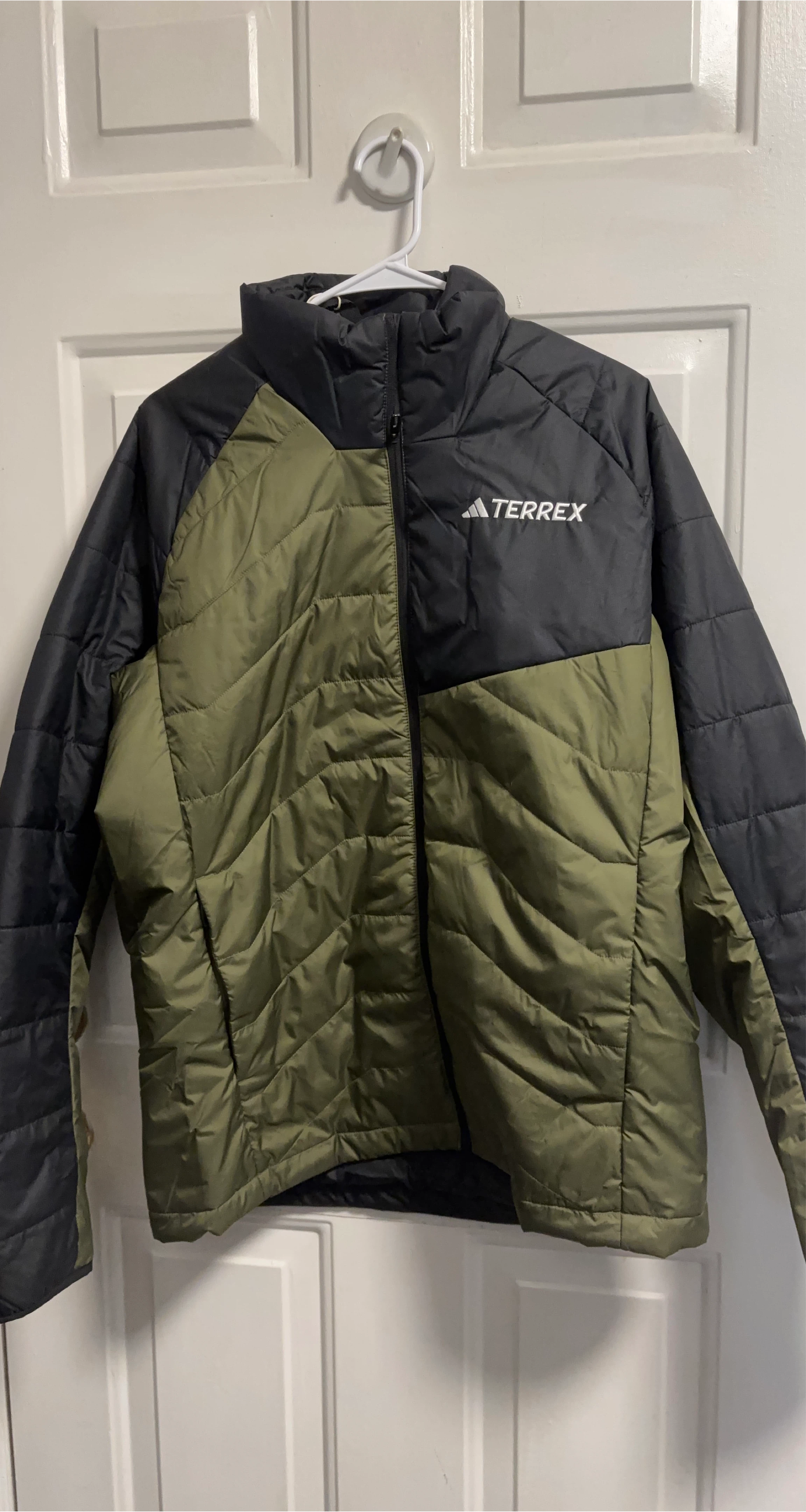 Adidas Terrex Olive Green/Black Padded Jacket - L