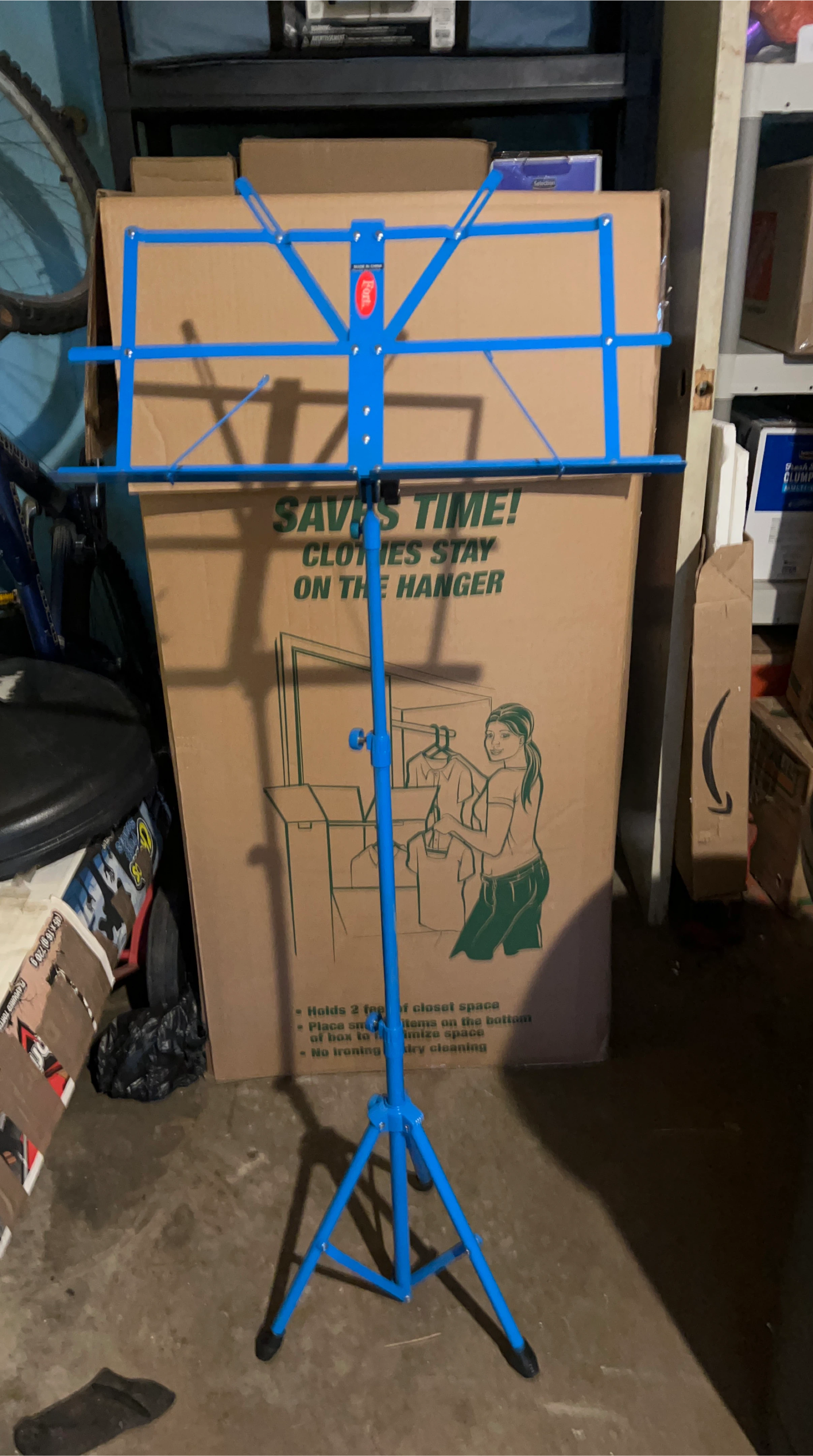Blue Foldable Music Stand