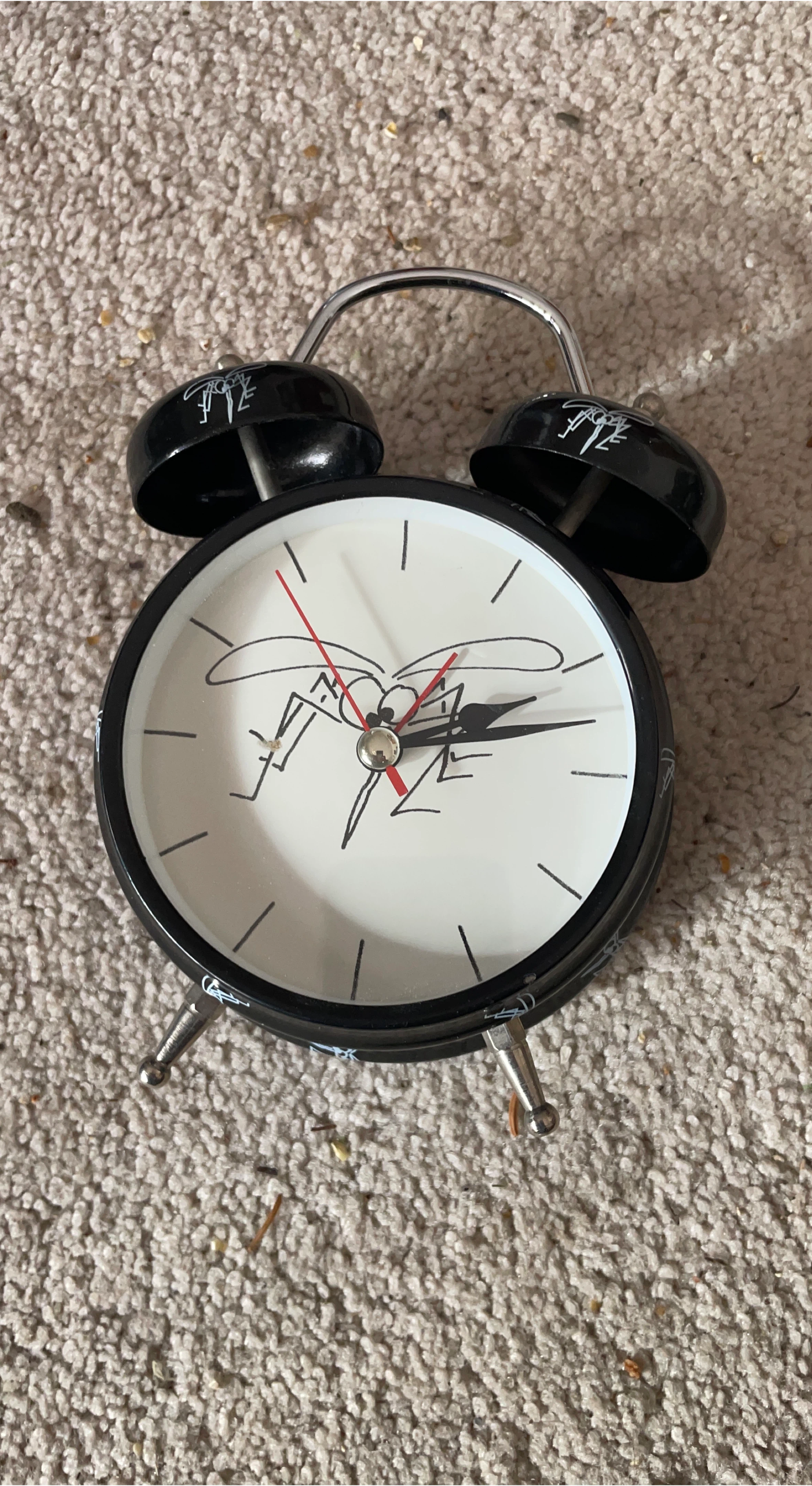 Black Twin Bell Alarm Clock