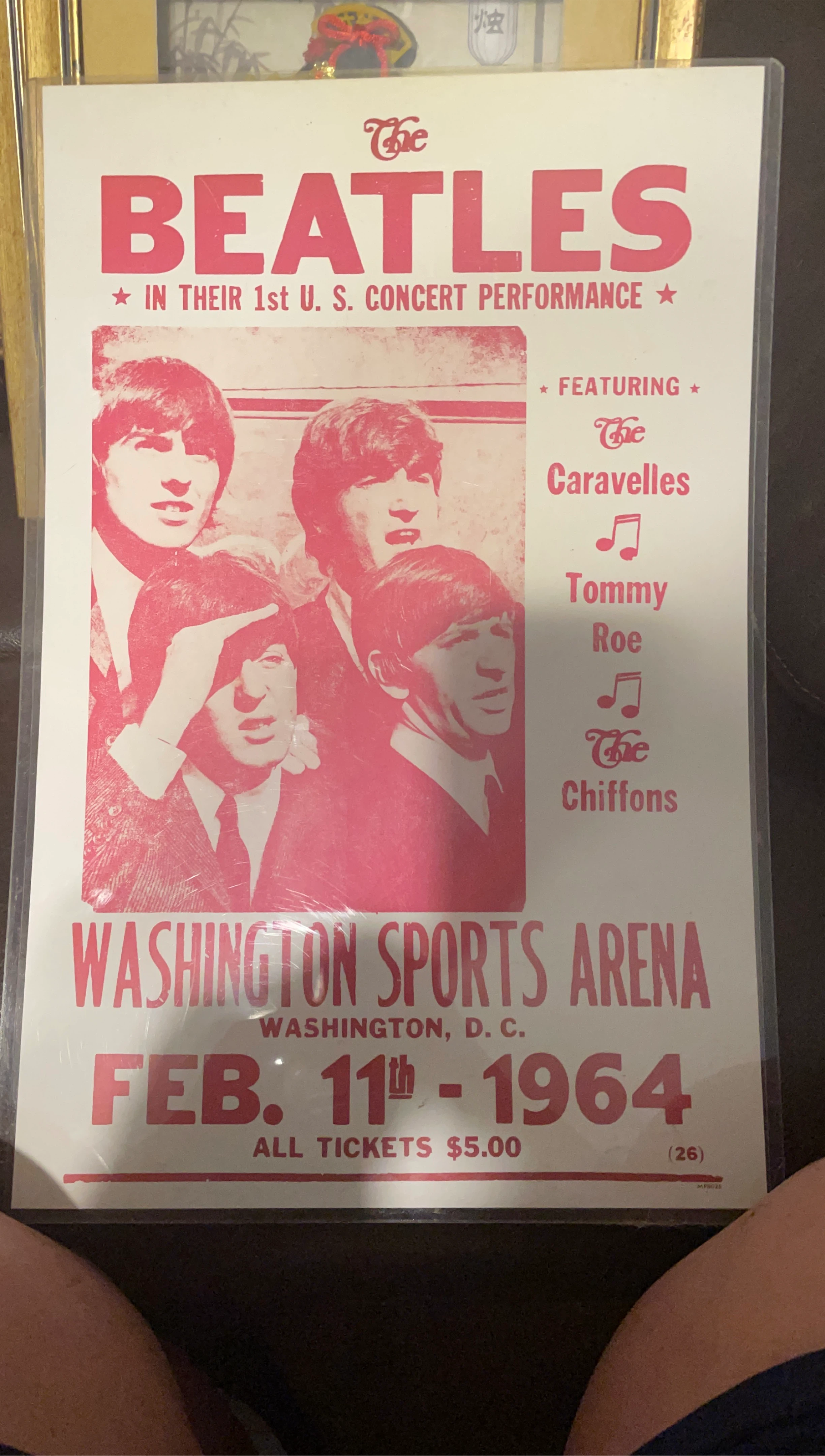 The Beatles 1st U.S. Concert Poster