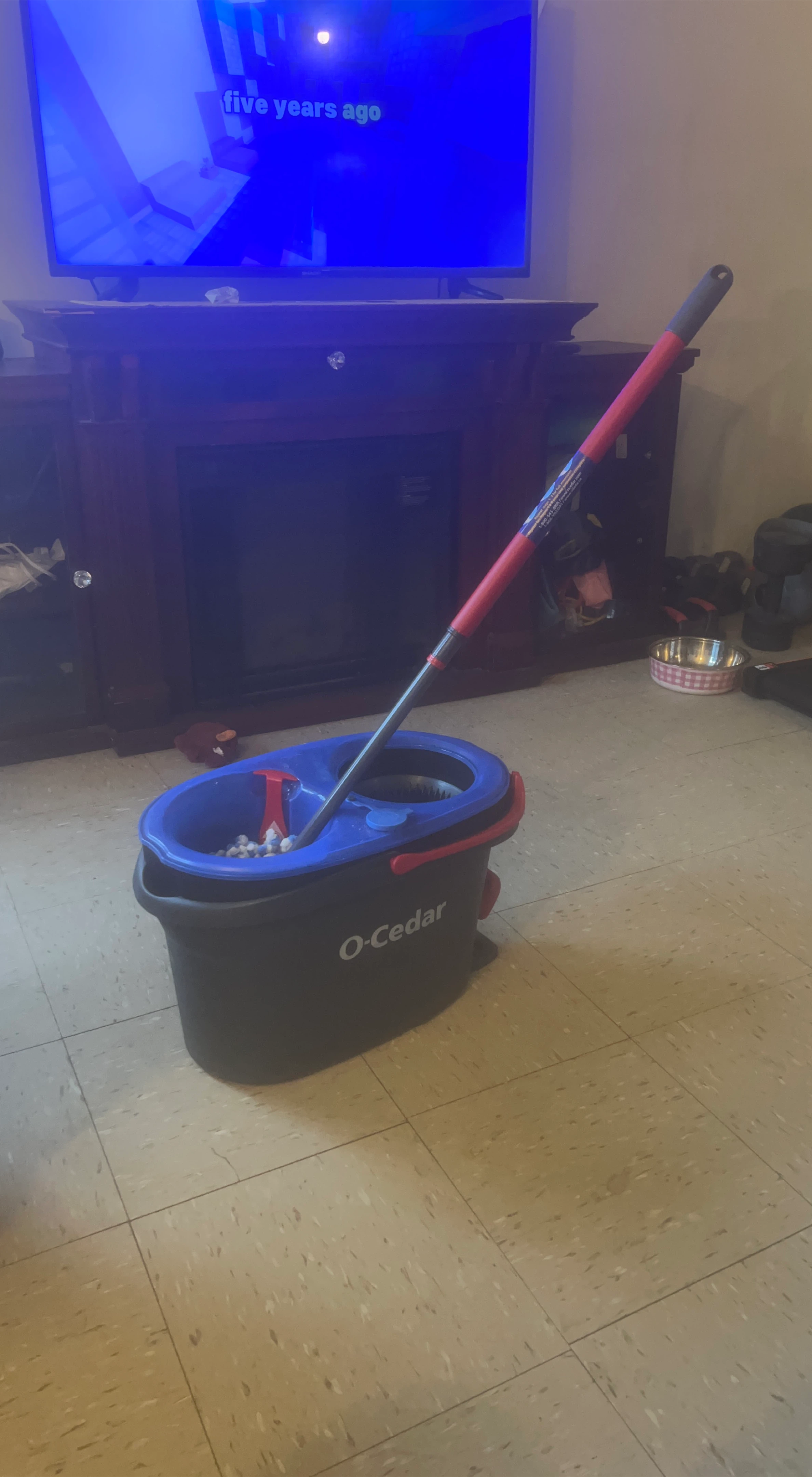 O-Cedar EasyWring Spin Mop & Bucket