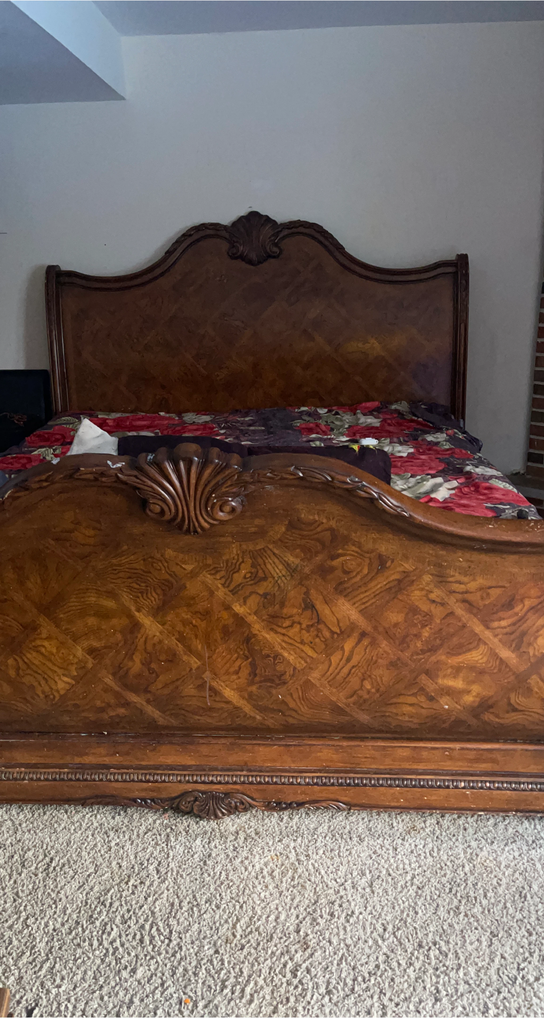 Ornate Wooden Bed Frame
