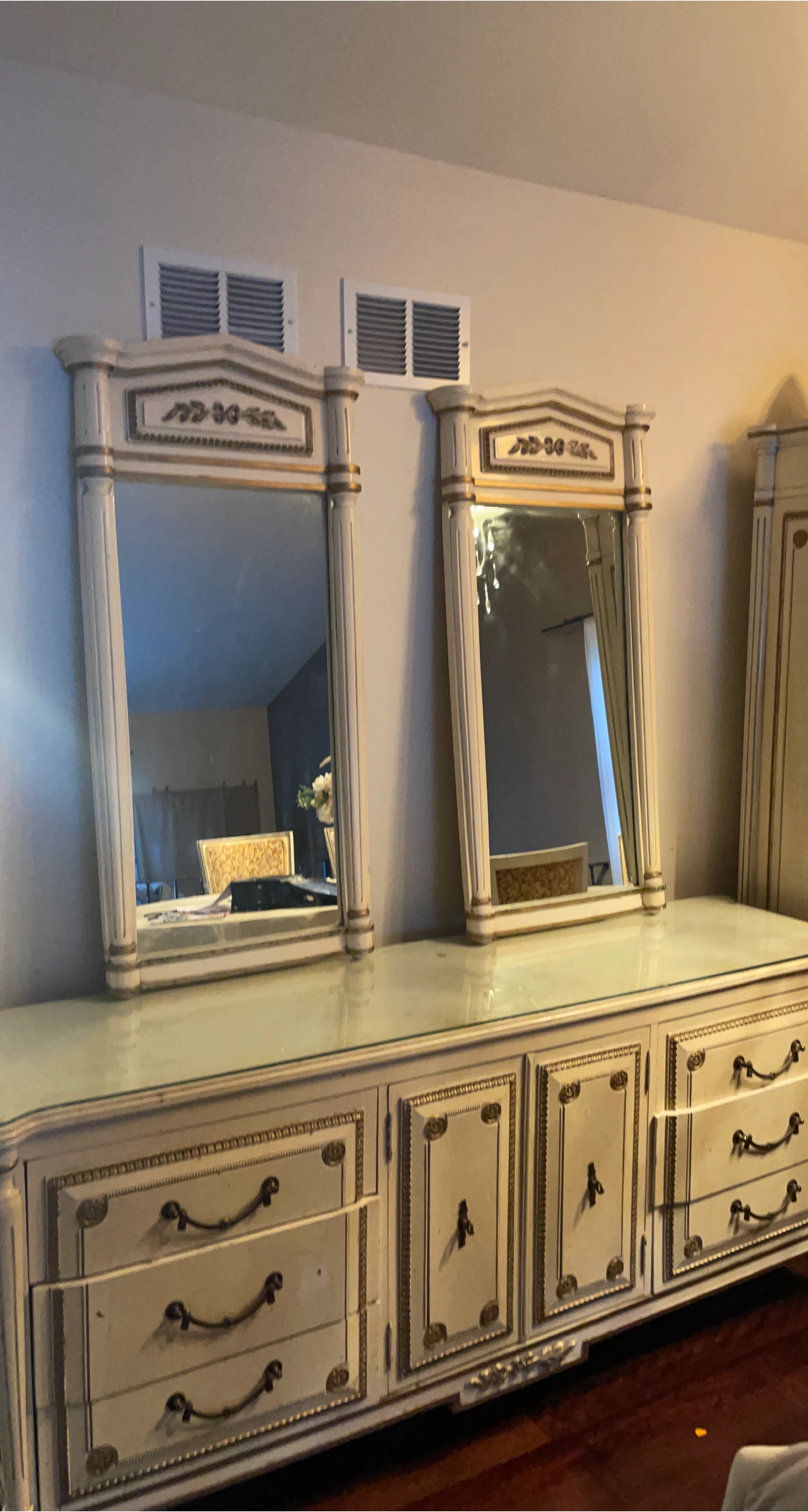 Vintage Dresser with Mirrors