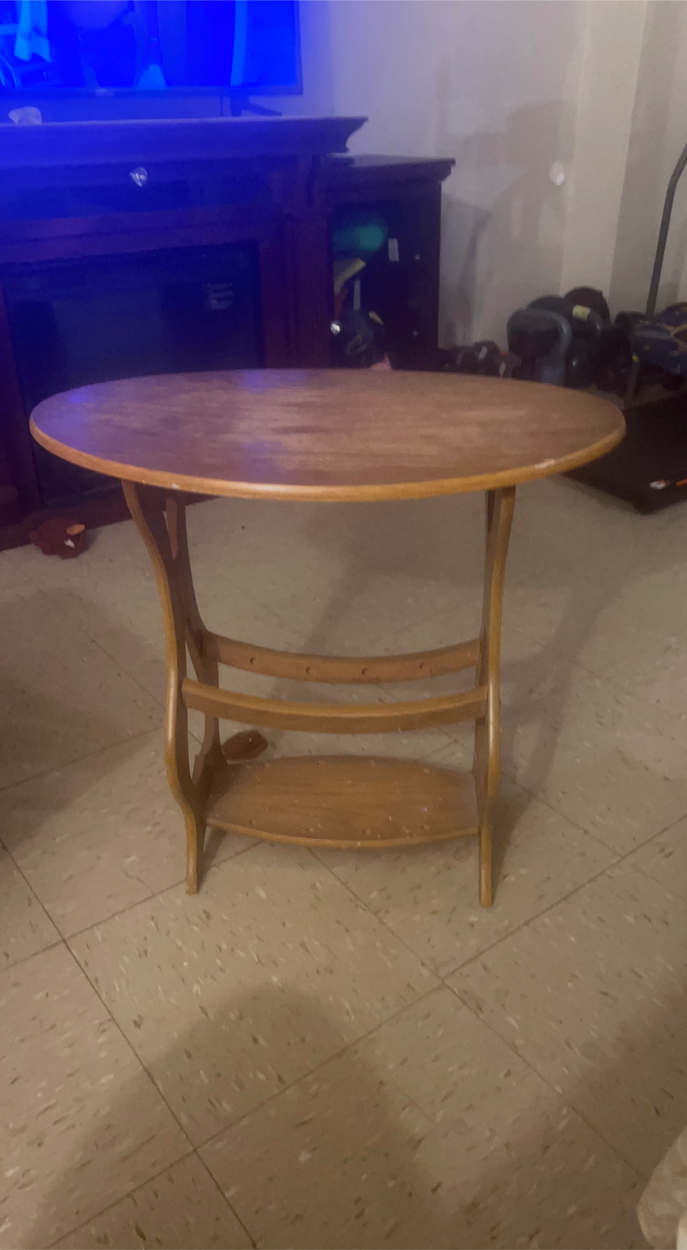 Round Wooden Table