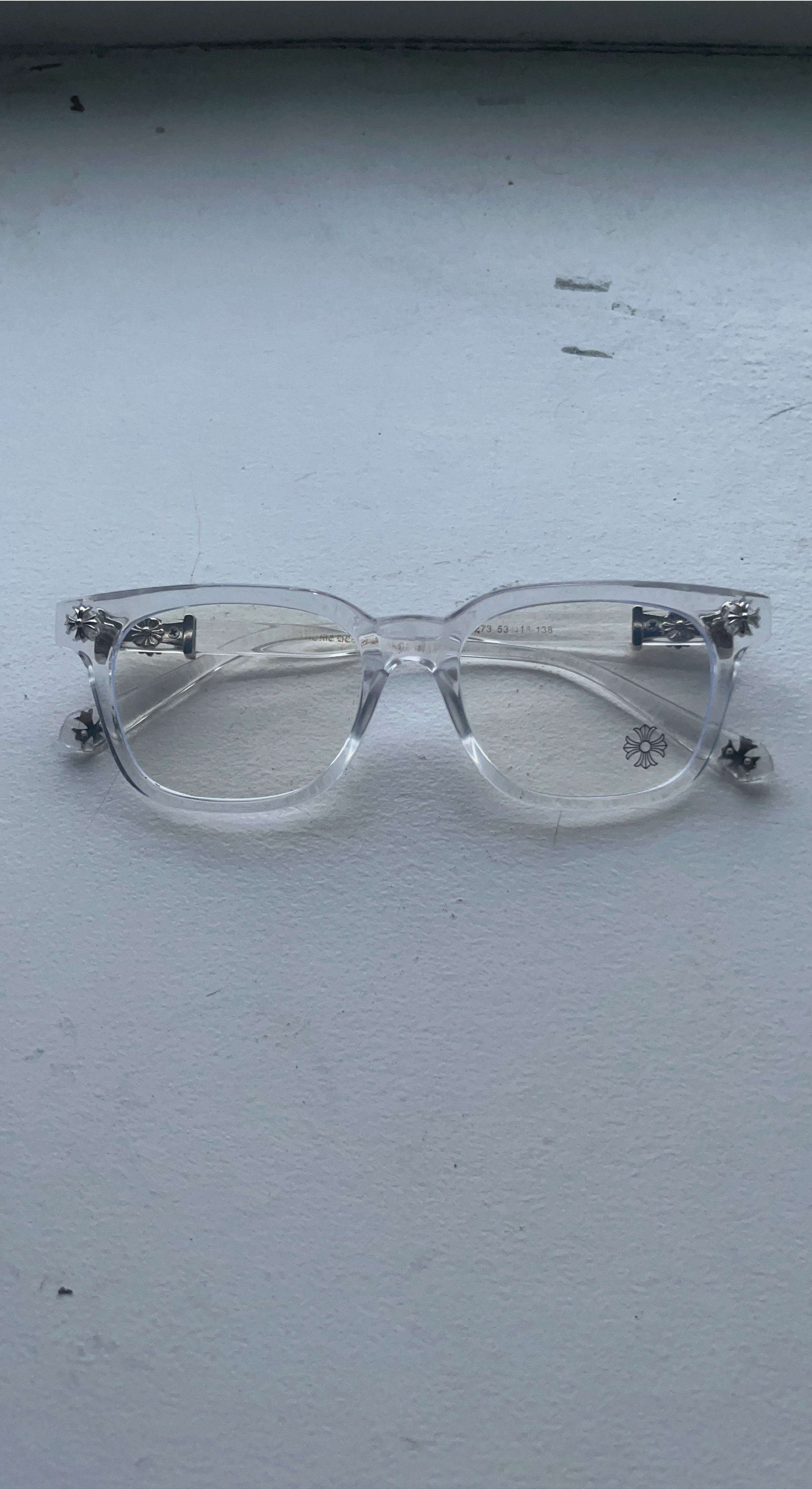 Chrome Hearts Clear Frame Glasses