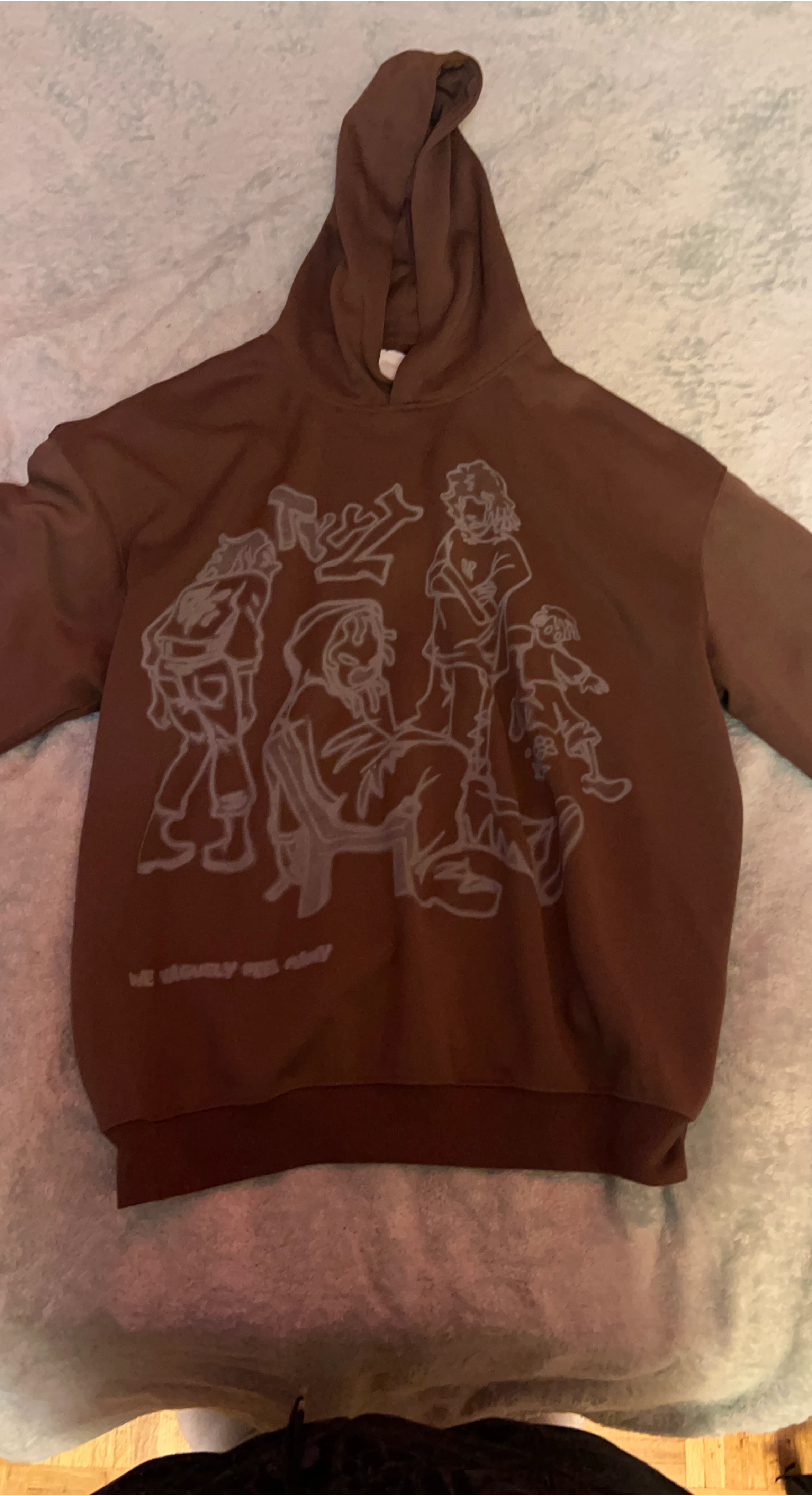 Brown Graphic Hoodie