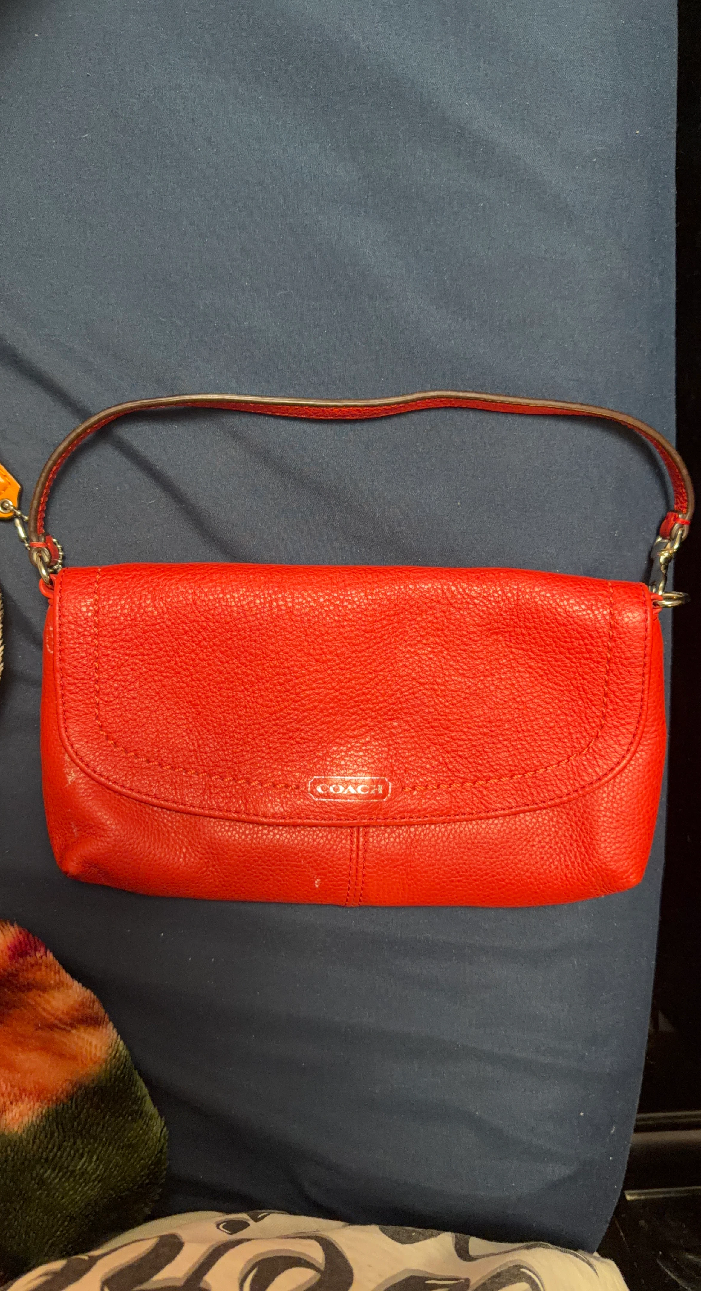 Coach Red Leather Bag