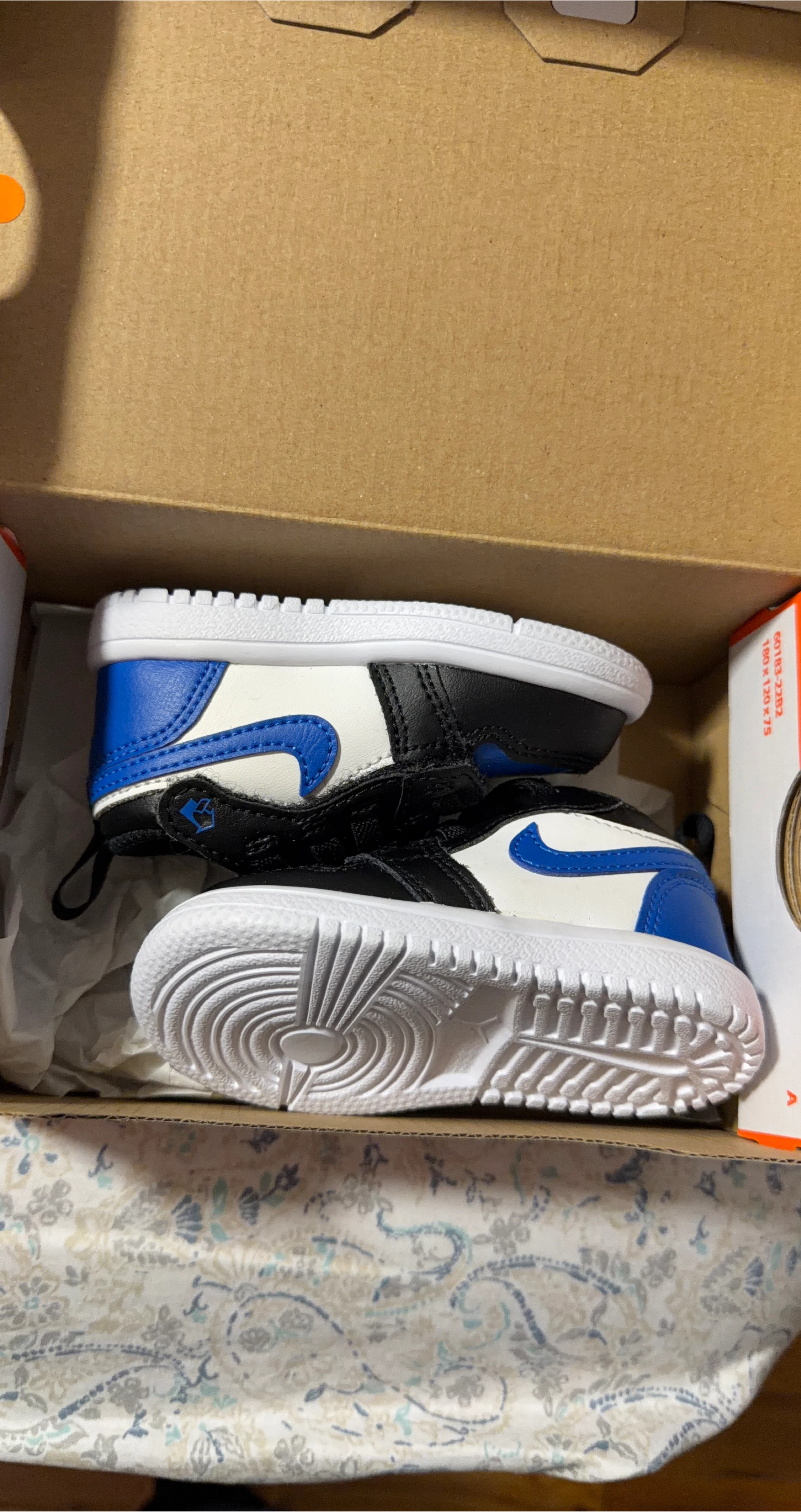 Nike Air Jordan 1 Toddler Shoes - Blue/Black