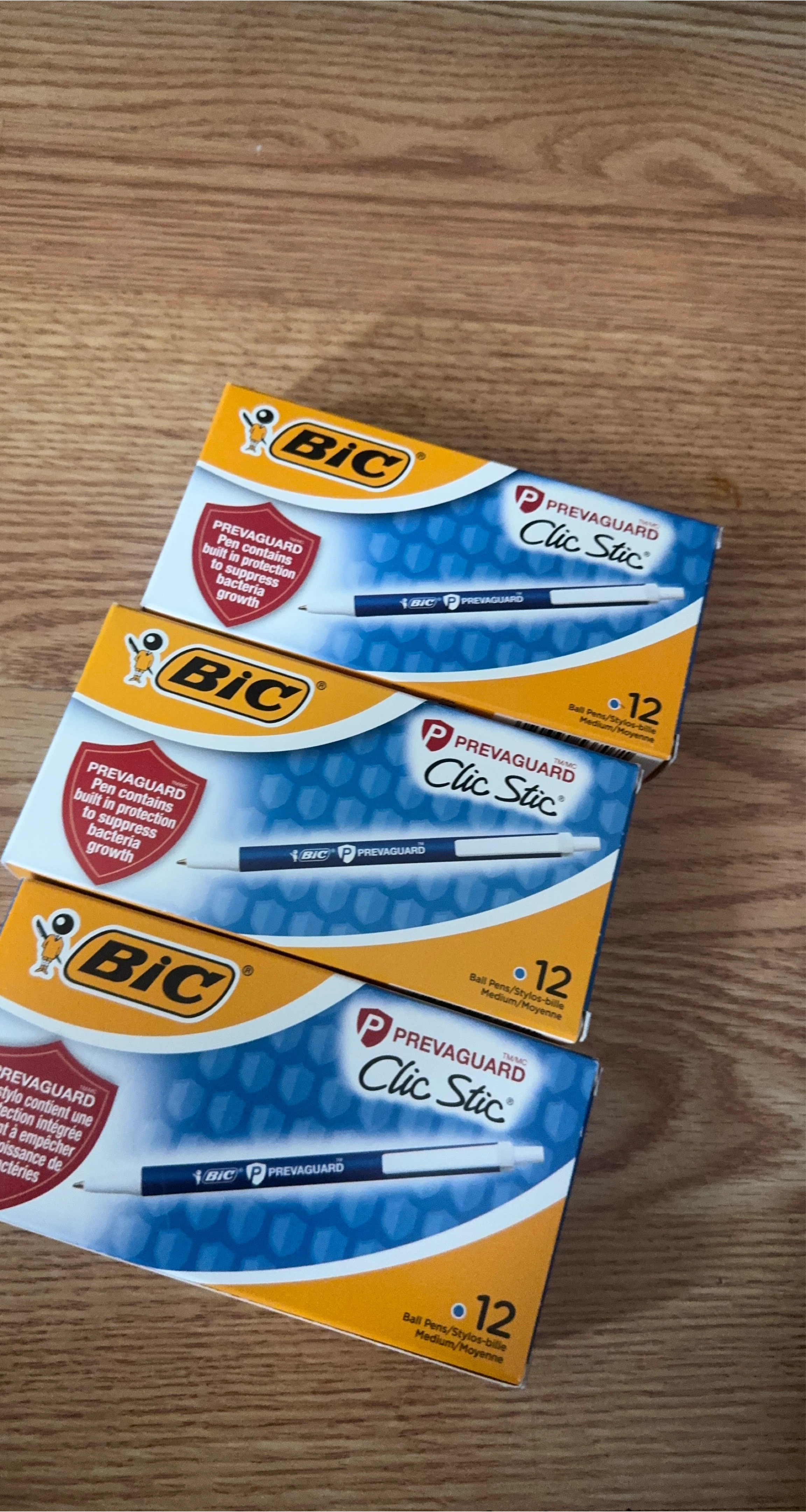 BIC Prevaguard Clic Stic Pens - 12 Pack