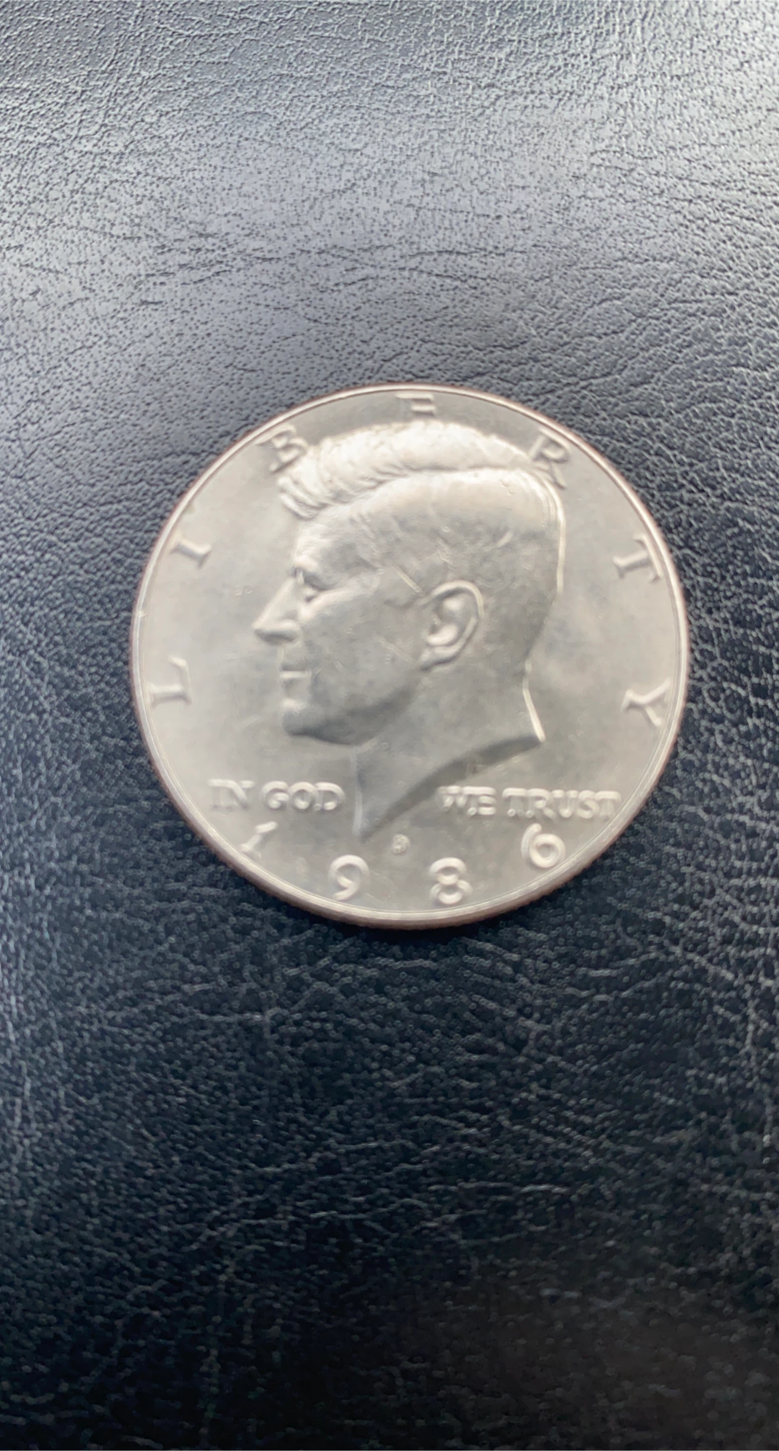 1986 Kennedy Half Dollar Coin