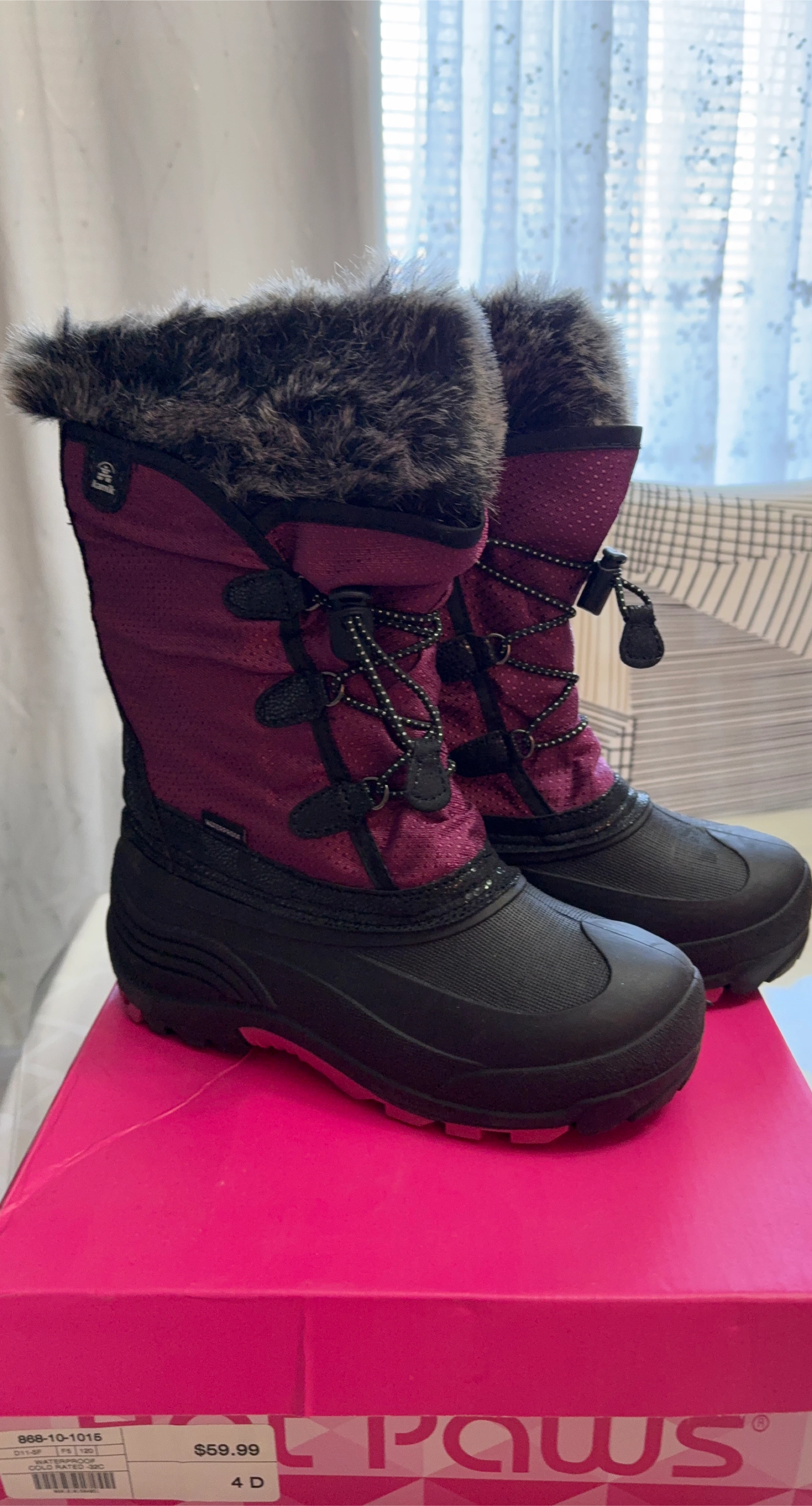 Kamik Purple Snow Boots - Size 4