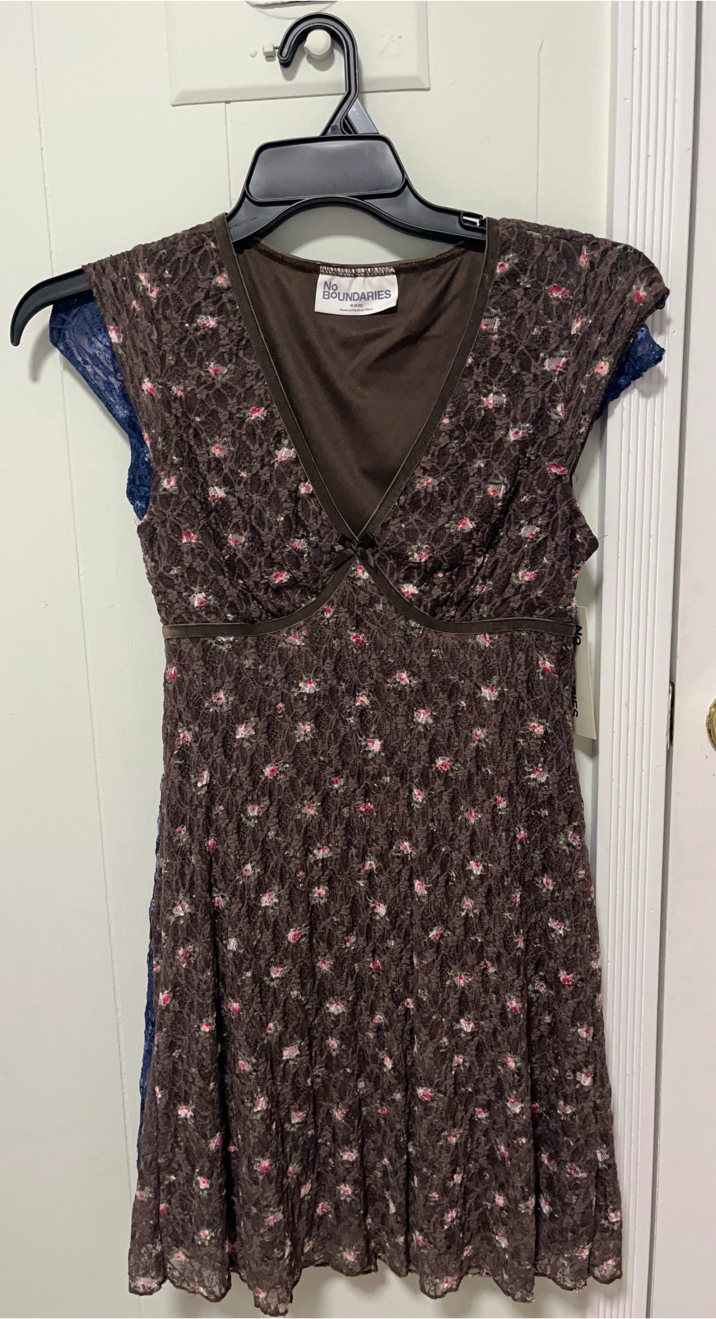 No Boundaries Brown Floral Dress Size M