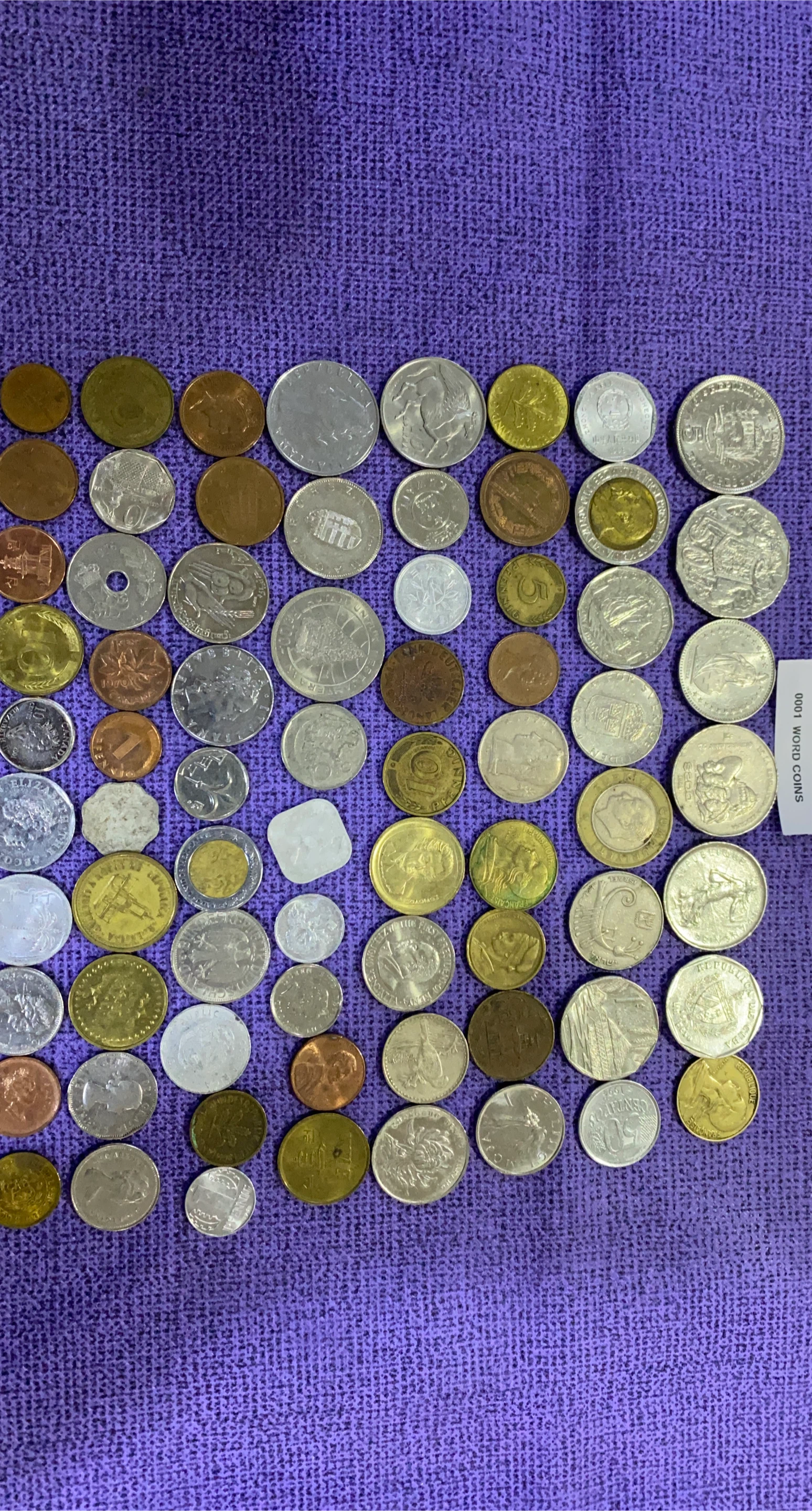 World Coins Collection. 72 pieces