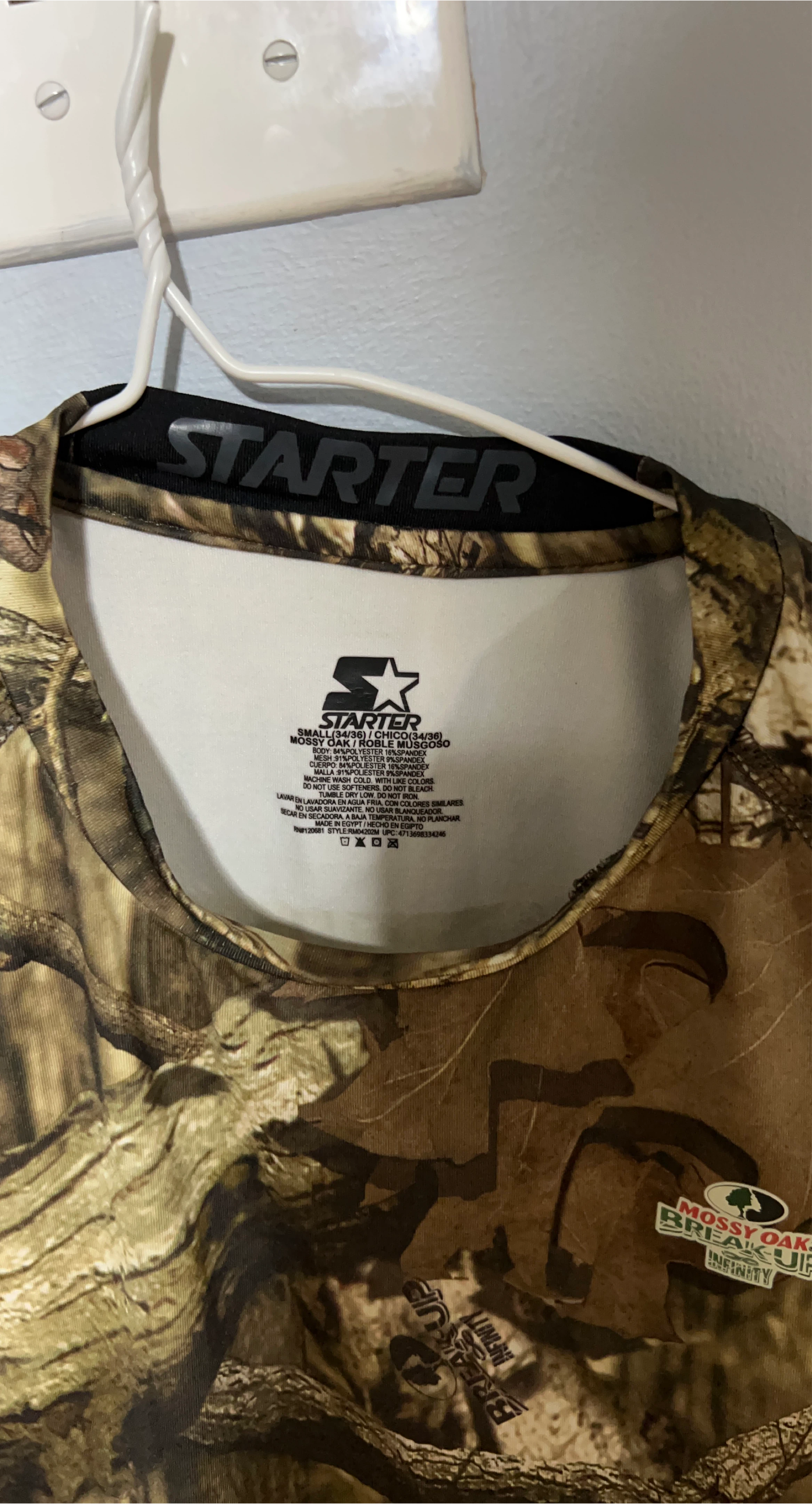 Starter x Mossy Oak Camo Long Sleeve Shirt - Small