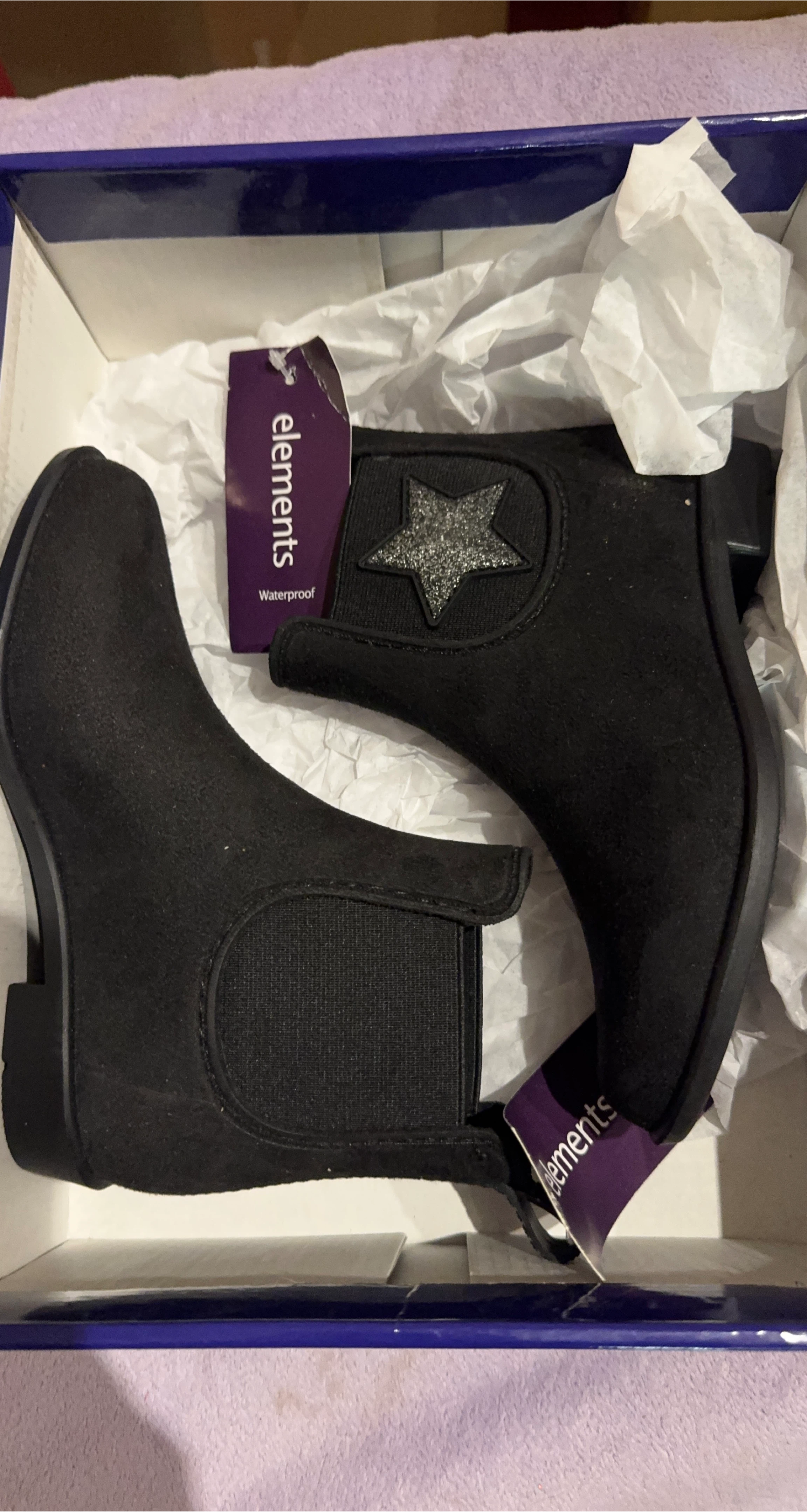 Elements Black Waterproof Boots