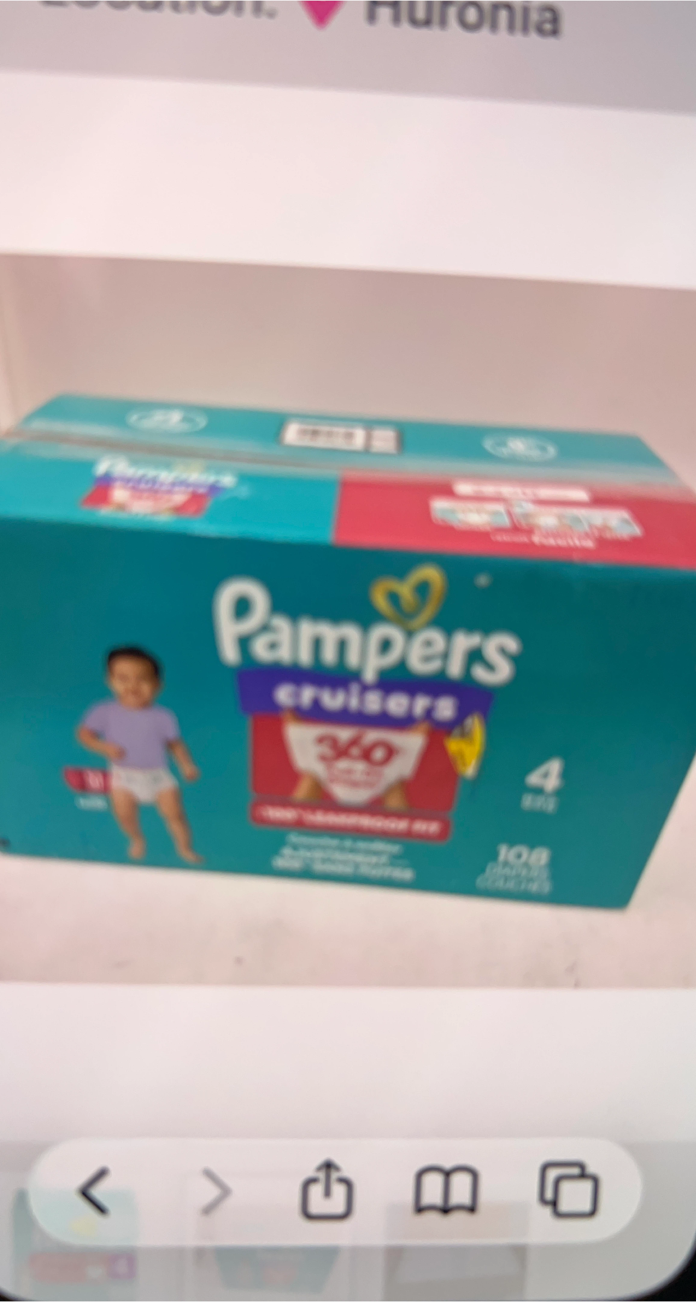 Pampers Cruisers Size 4 (108 Count)