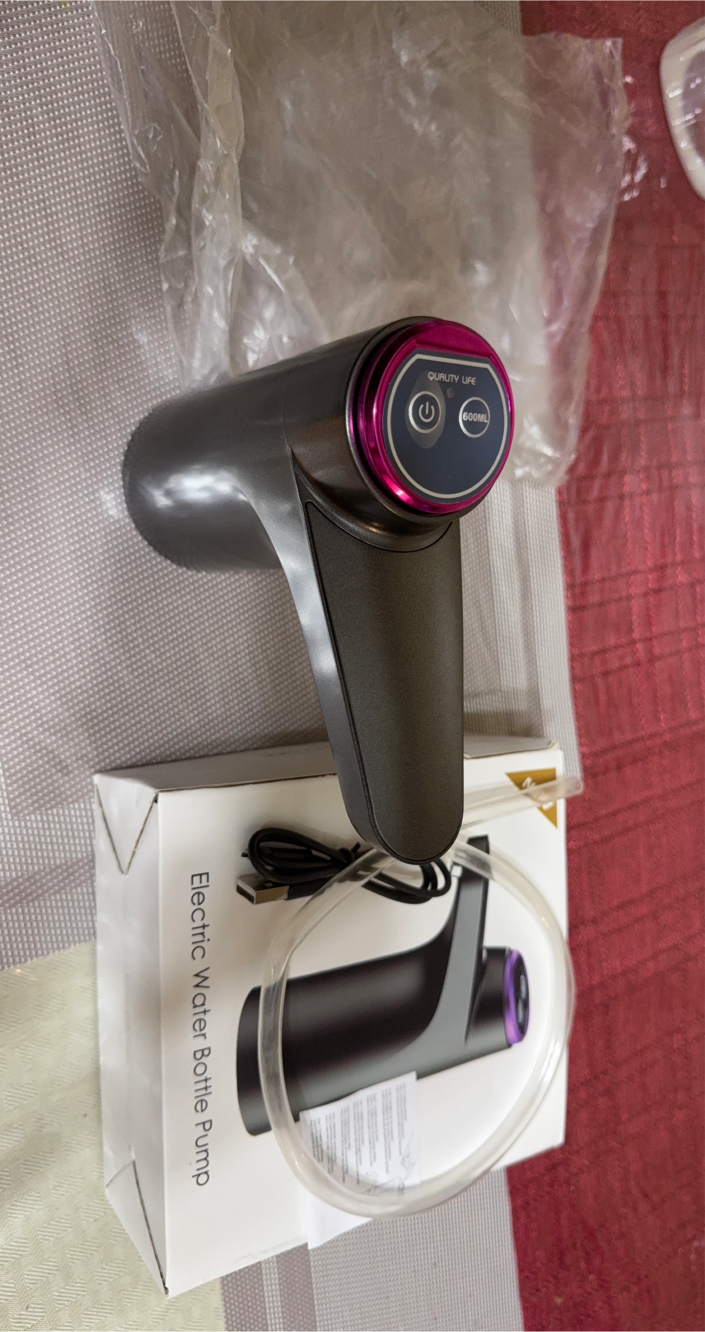 Quality Life Electric Water Bottle Pump - Like New!