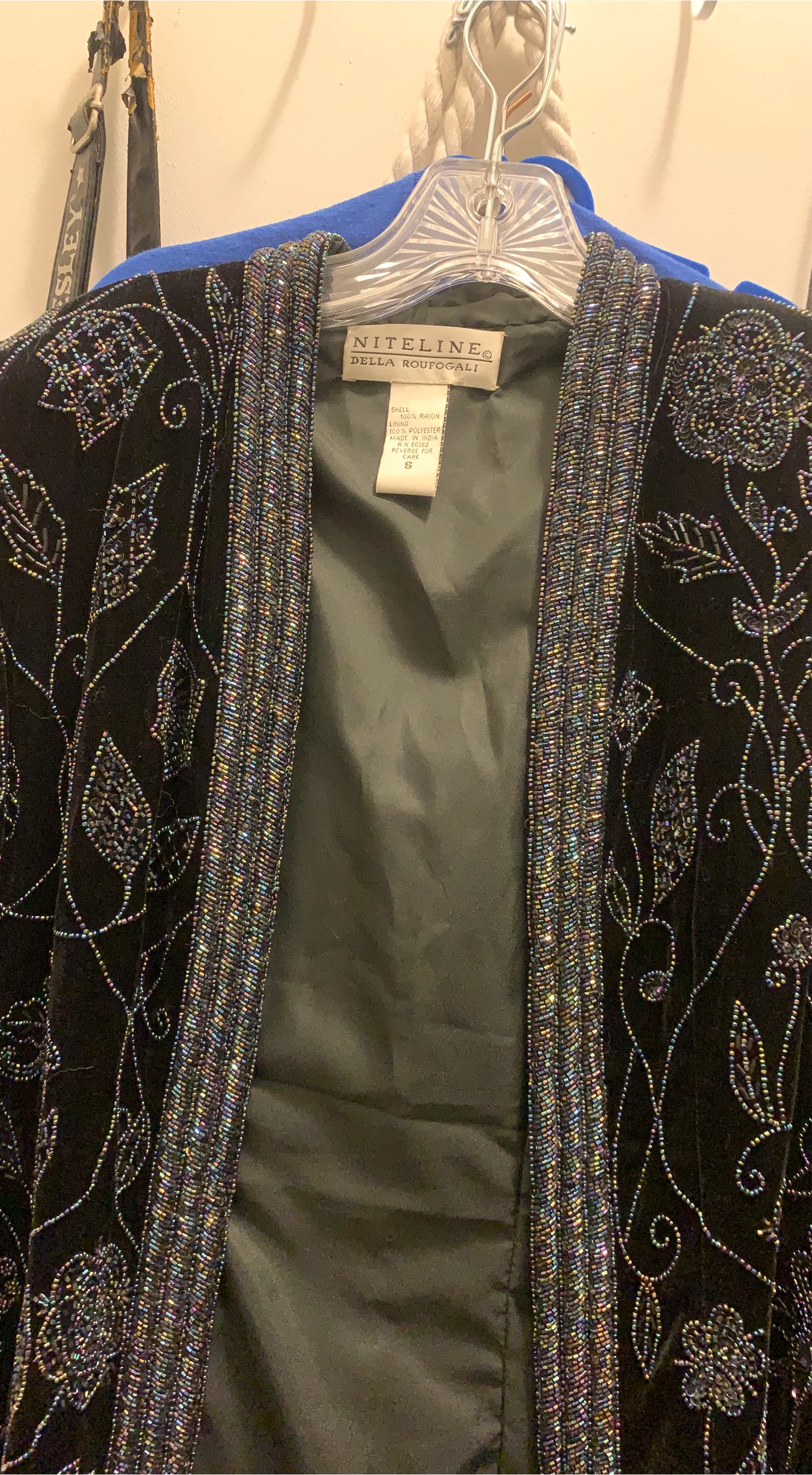 NITELINE DELLA ROUFOGALI Beaded Jacket - Size S