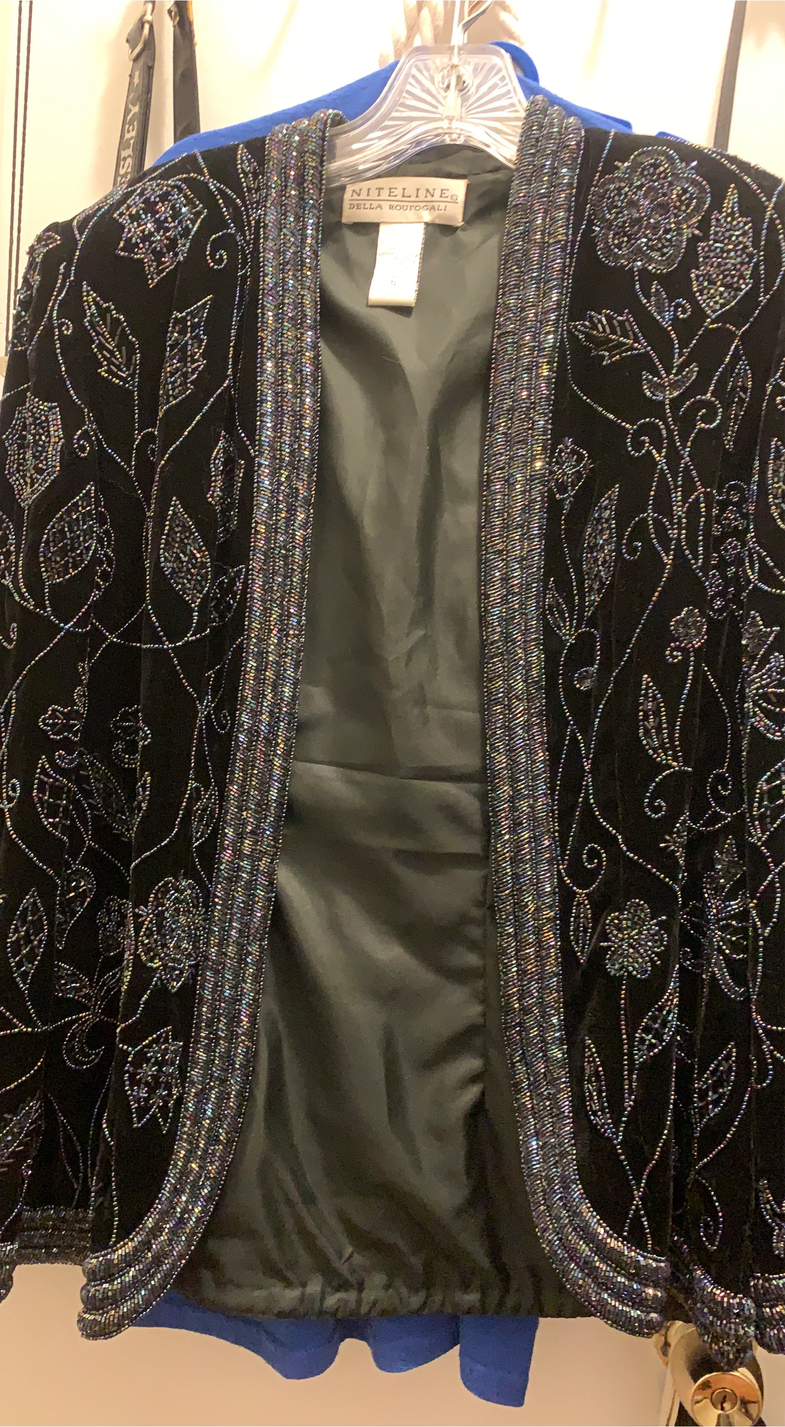 Nitelite Della Roufogali Black Beaded Jacket