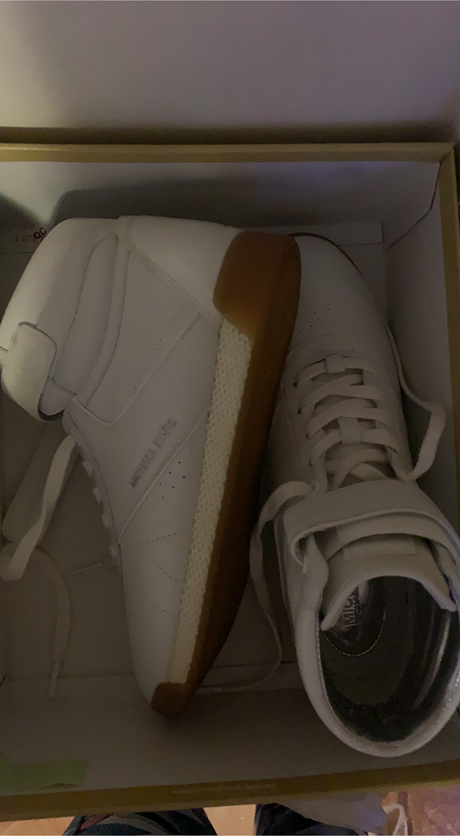 Michael Kors White High-Top Sneakers