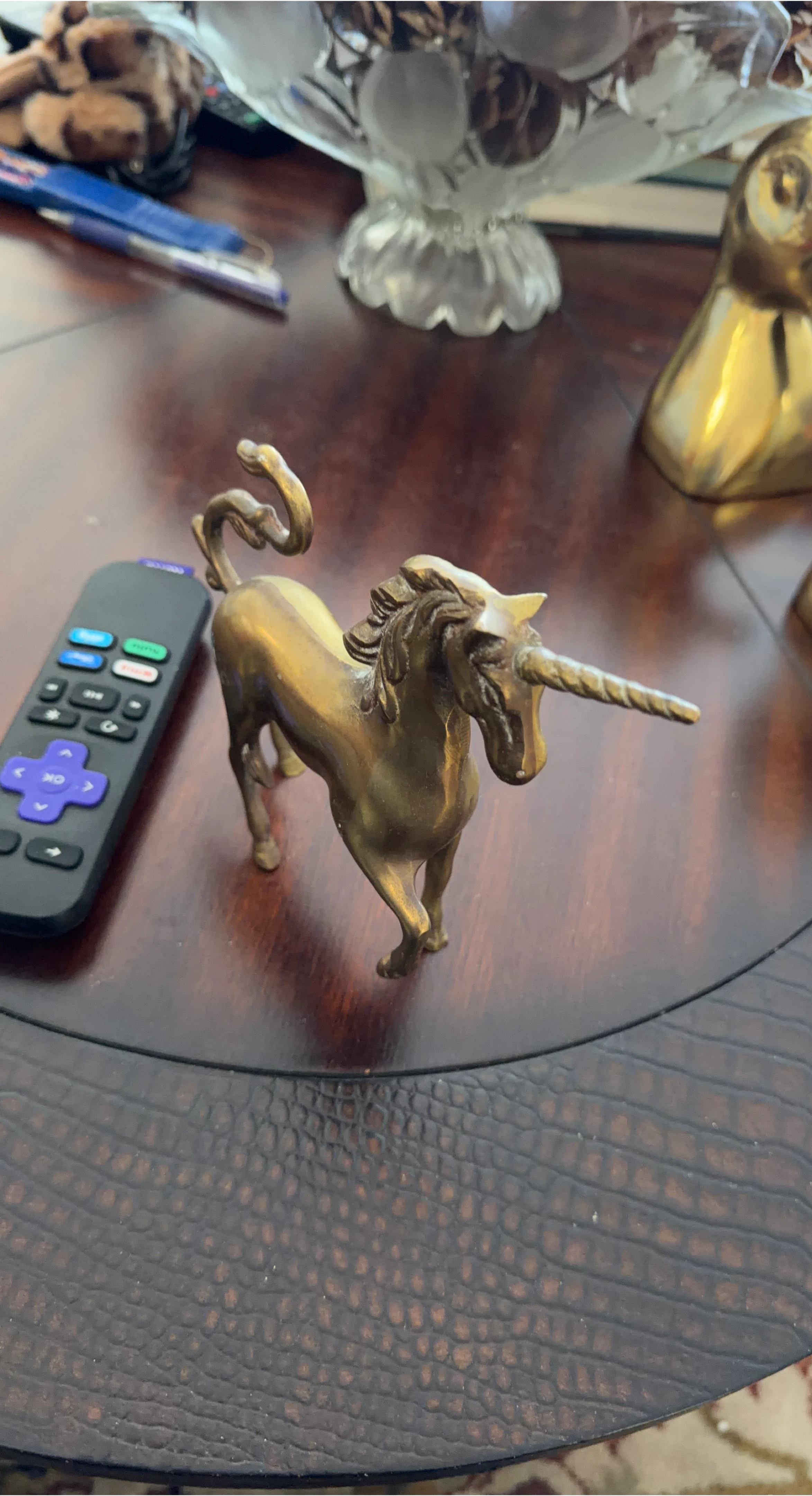 Brass Unicorn Figurine