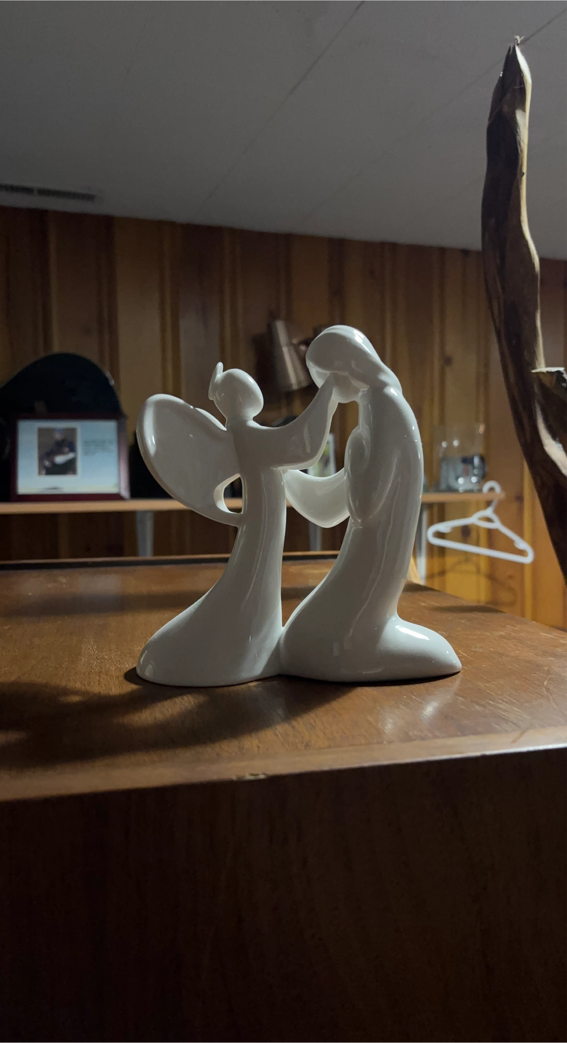 White Ceramic Angel Figurine