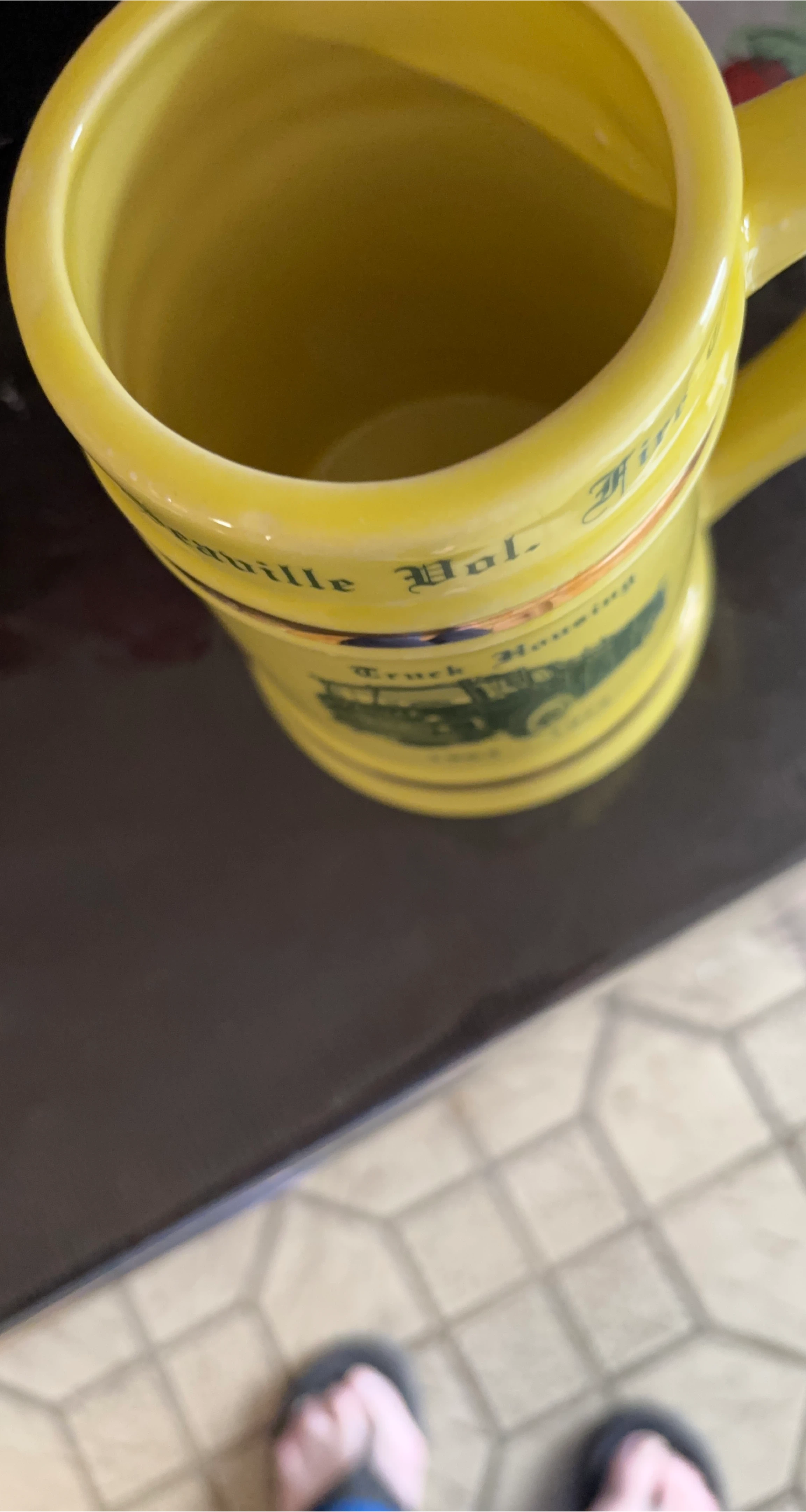 Yellow "Nashville Vol. 1" Fire Truck Housing Mug
